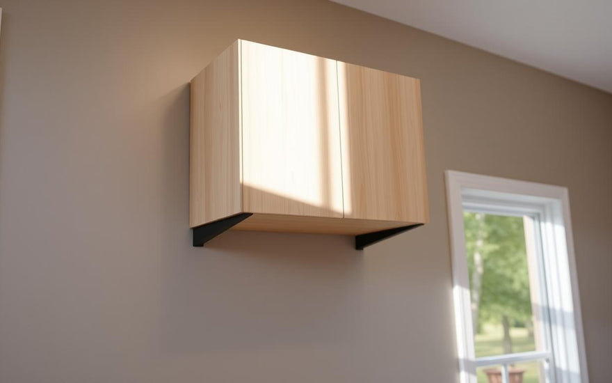 how to hang a wall cabinet without studs