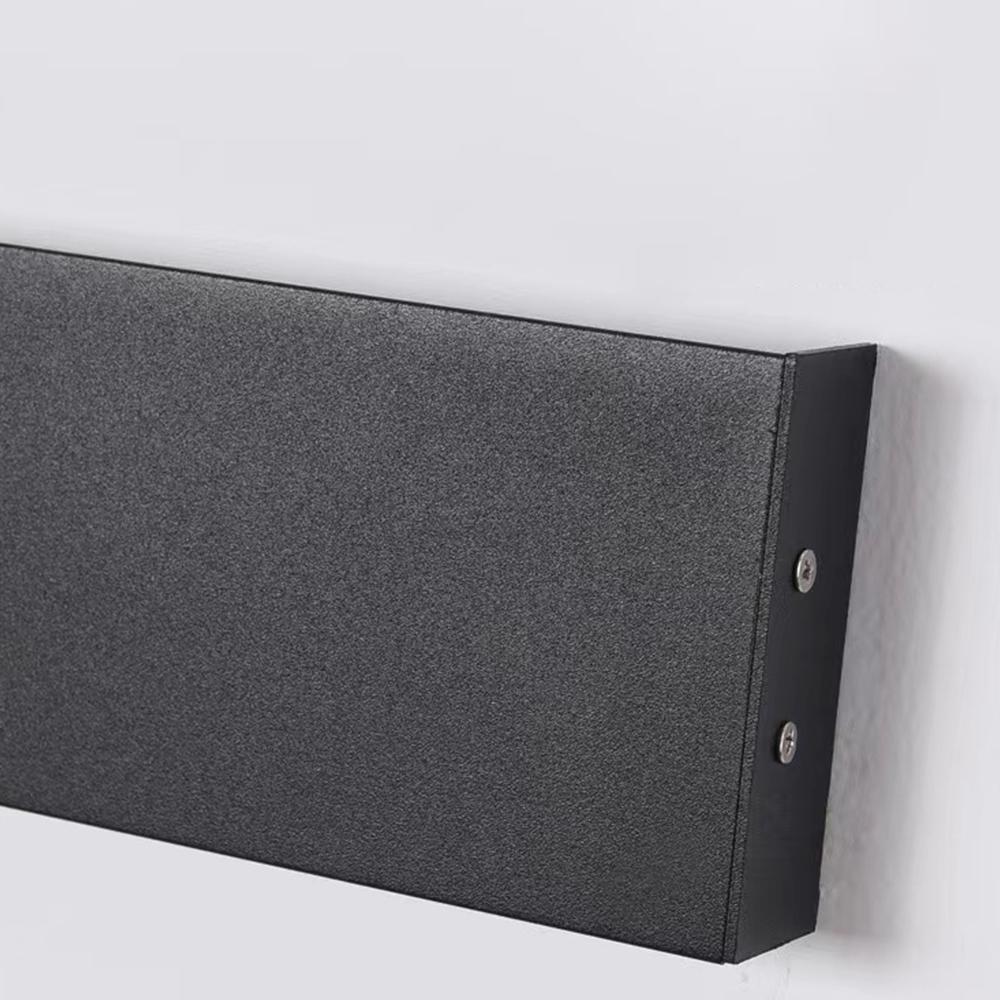 LED Lange Lineare Wasserdichte Schwarze Minimalistische Außenwandleuchten Aus Metall