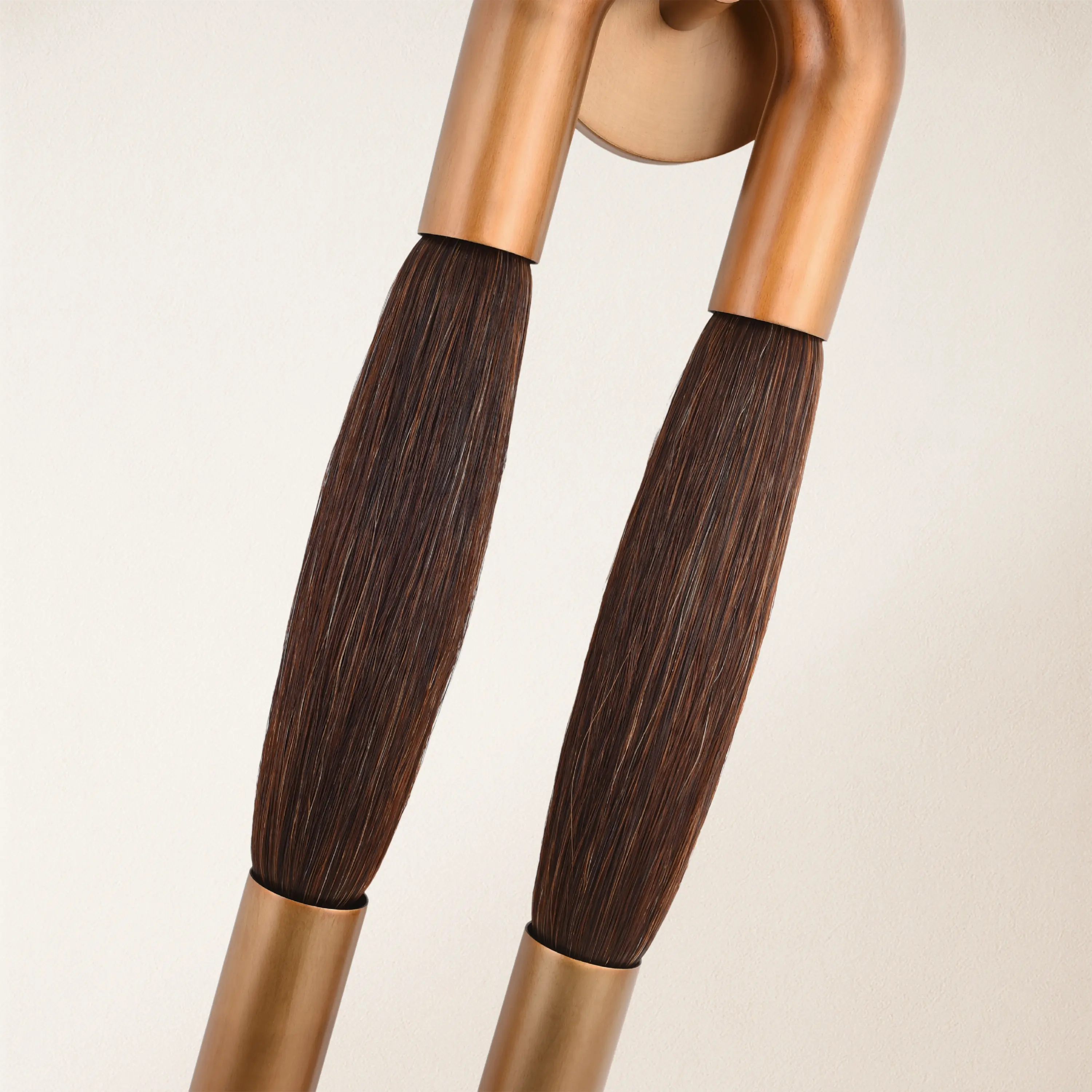 Horsehair Solid Brass Wall Sconce 30''H#Color_Brown