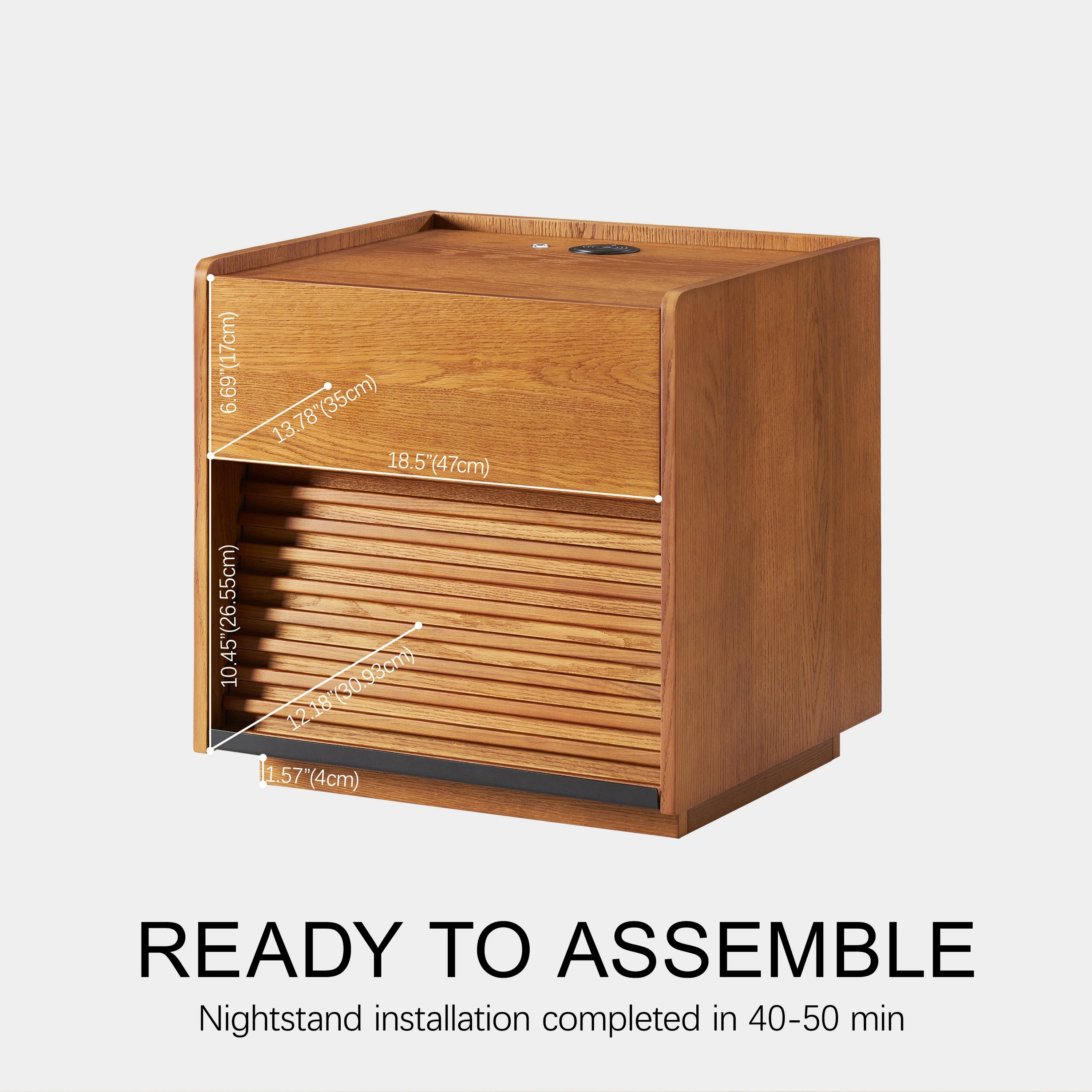 Nachttisch aus Eiche Devon