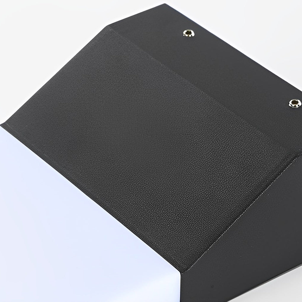 Rechteckige kreative LED wasserdichte schwarze moderne Außenwandleuchten Beleuchtung