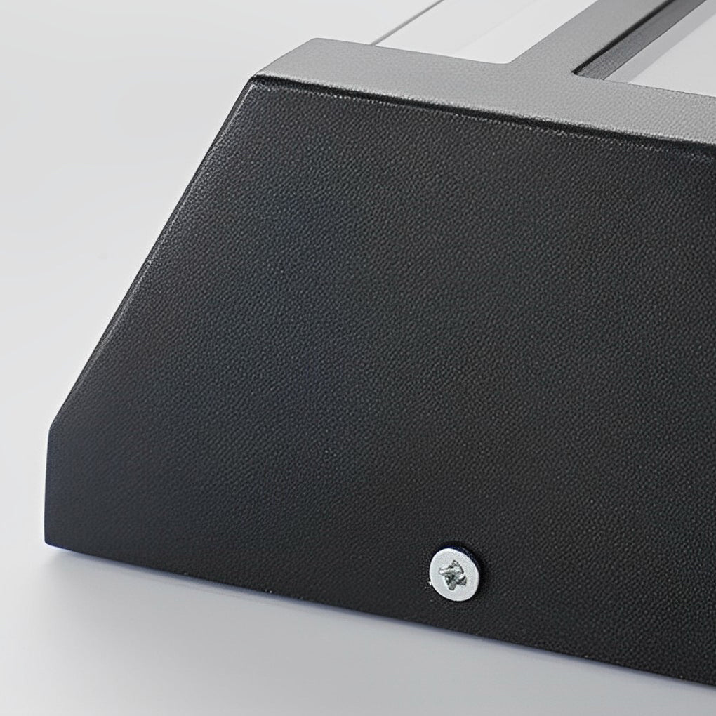 Wasserdichte LED-Wandleuchten mit doppeltem Acrylschirm in Schwarz, moderne Außenwandleuchten