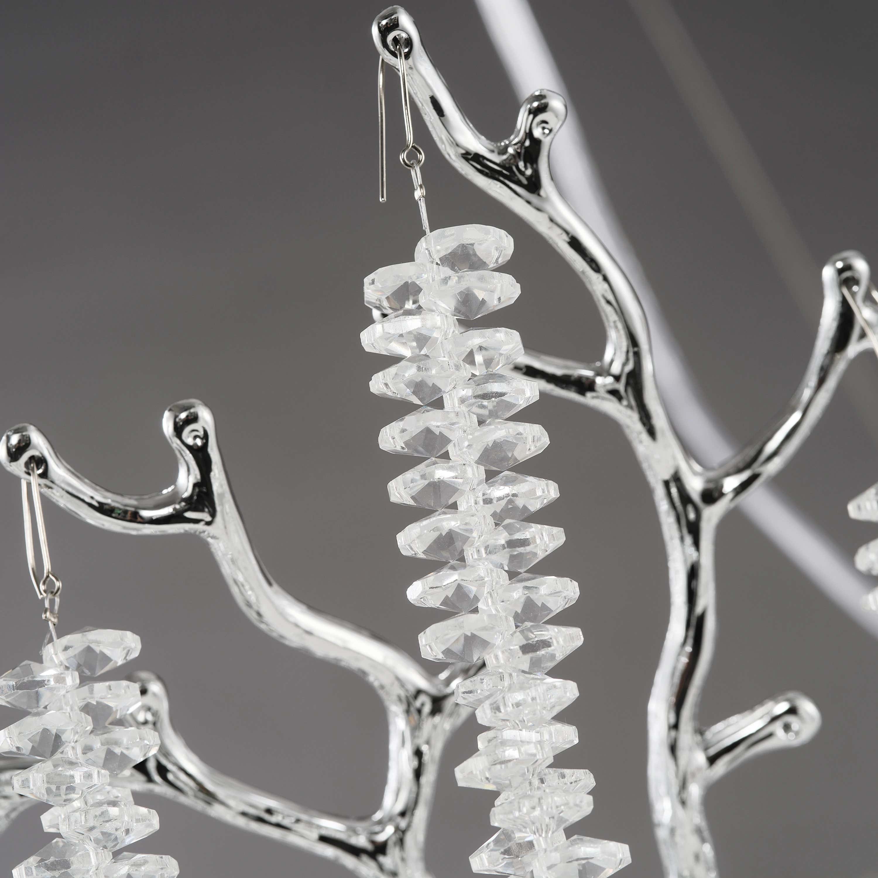 Snow Tree Branch Crystal Chandelier 40"D