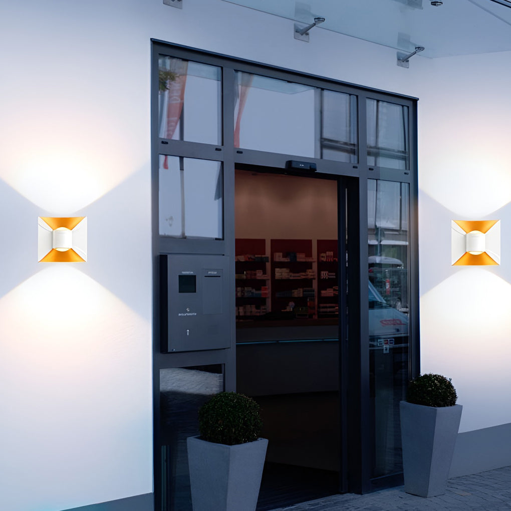 Quadratische Up- und Down-Leuchten 6W LED wasserdichte moderne Außenleuchten