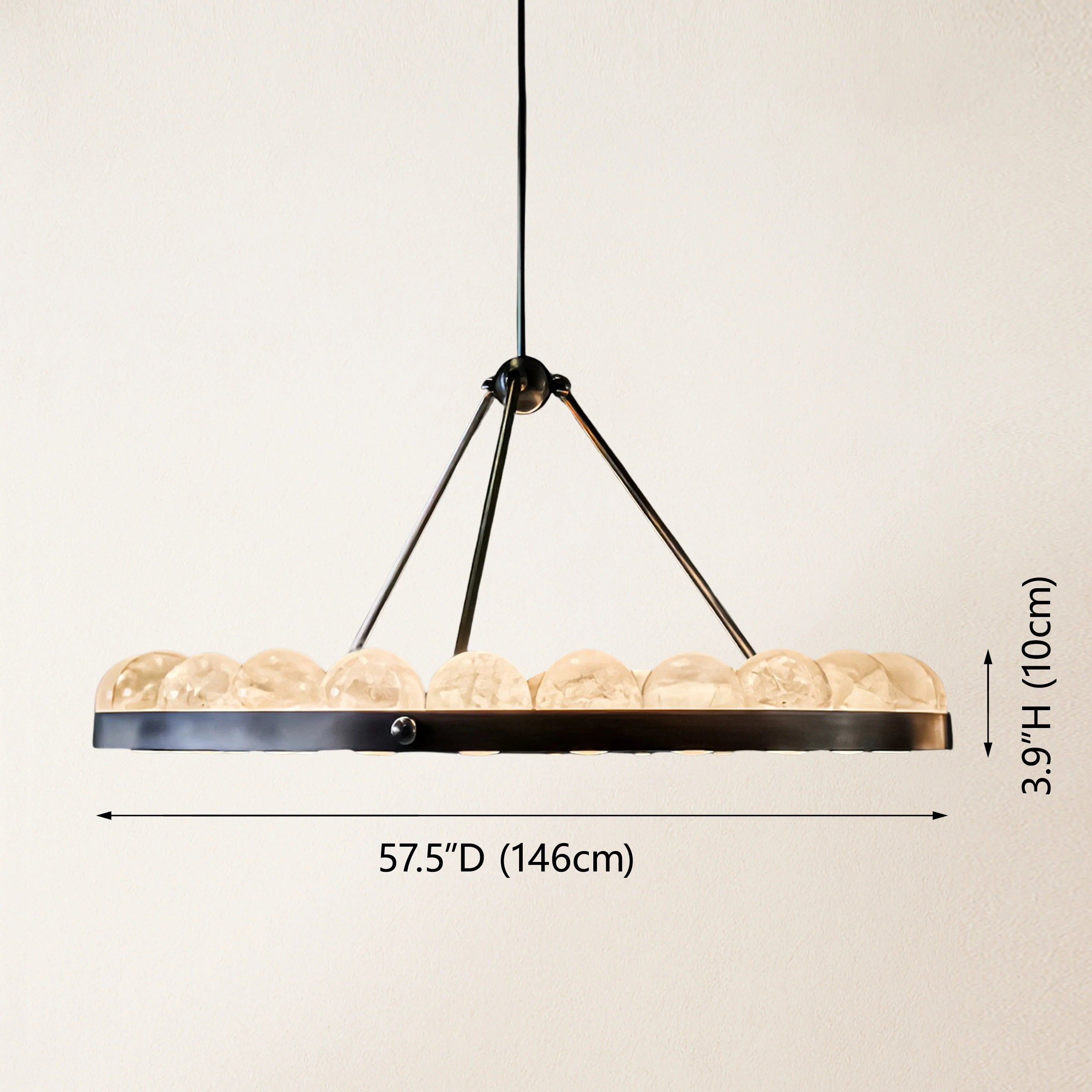 Nami Alabaster Global Suter Kronleuchter 57"D