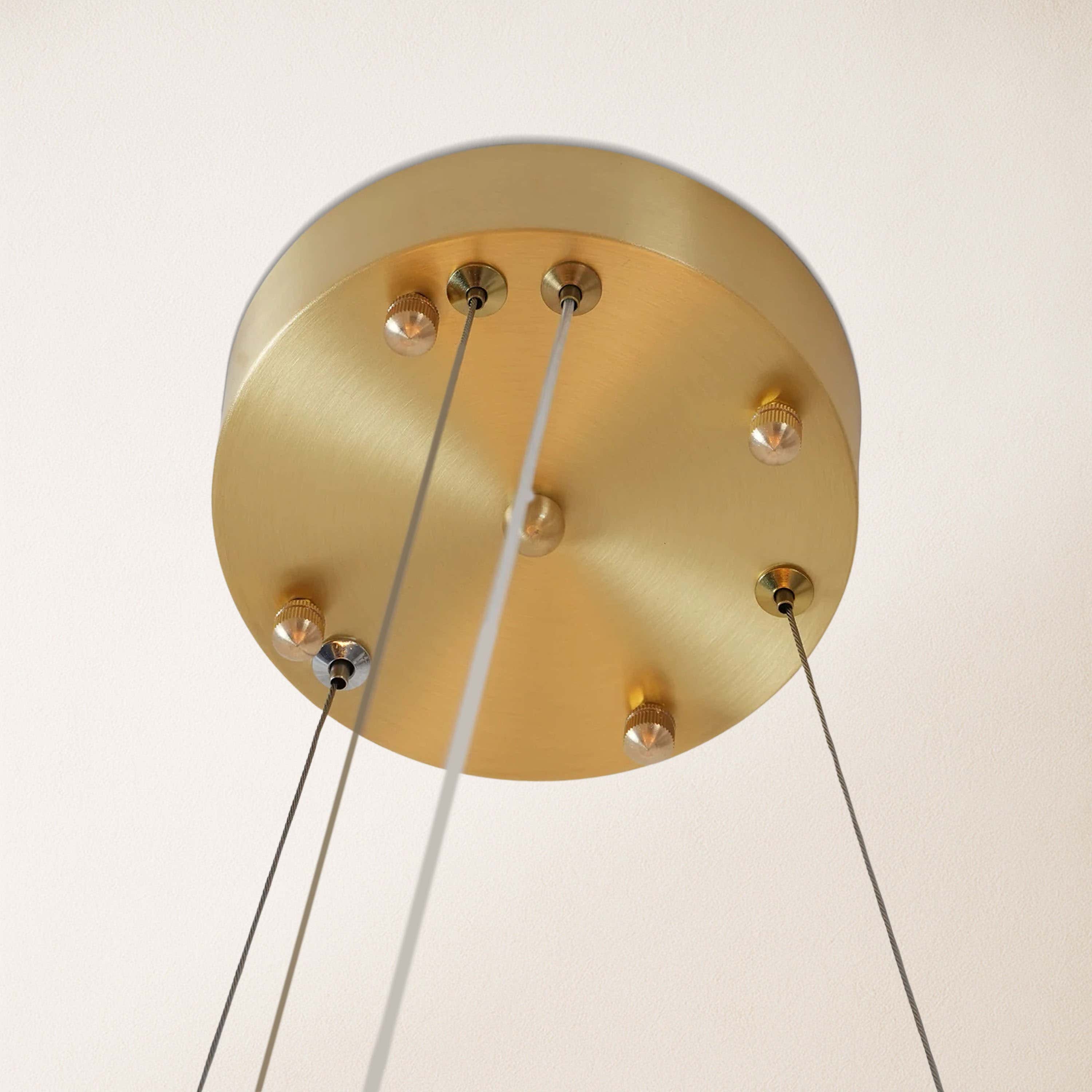 Calia Halo Alabaster Round Chandelier