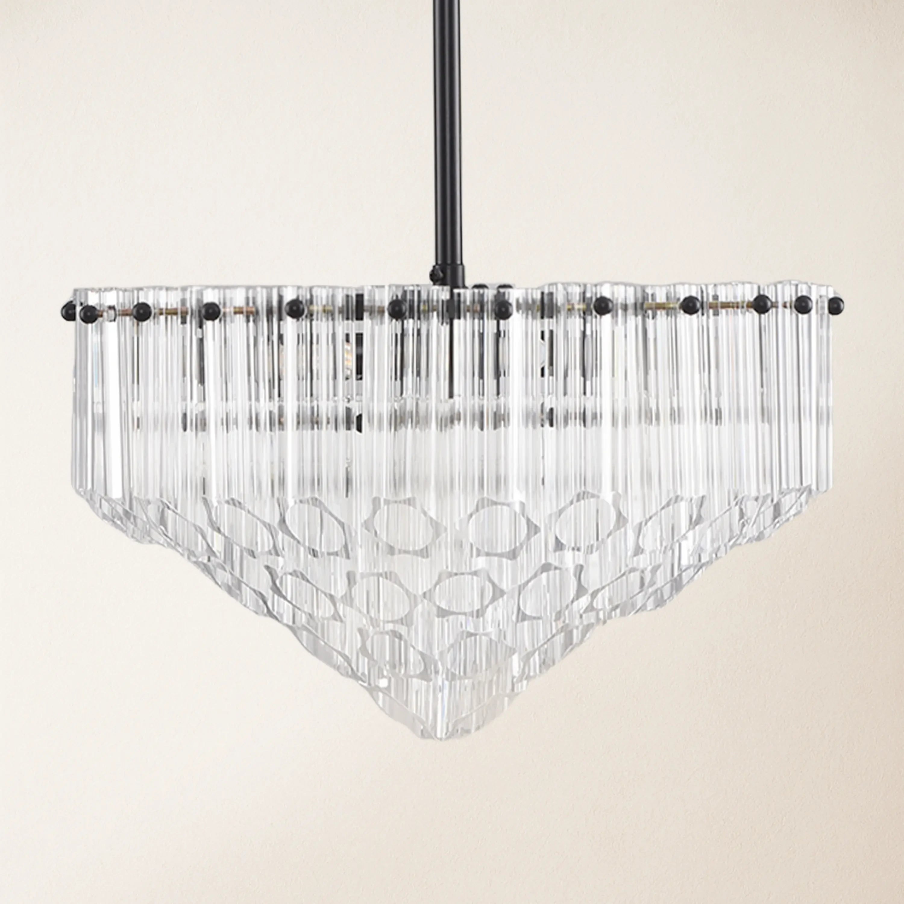 Ethereal Crystal Radiance Runder Kronleuchter 14"D