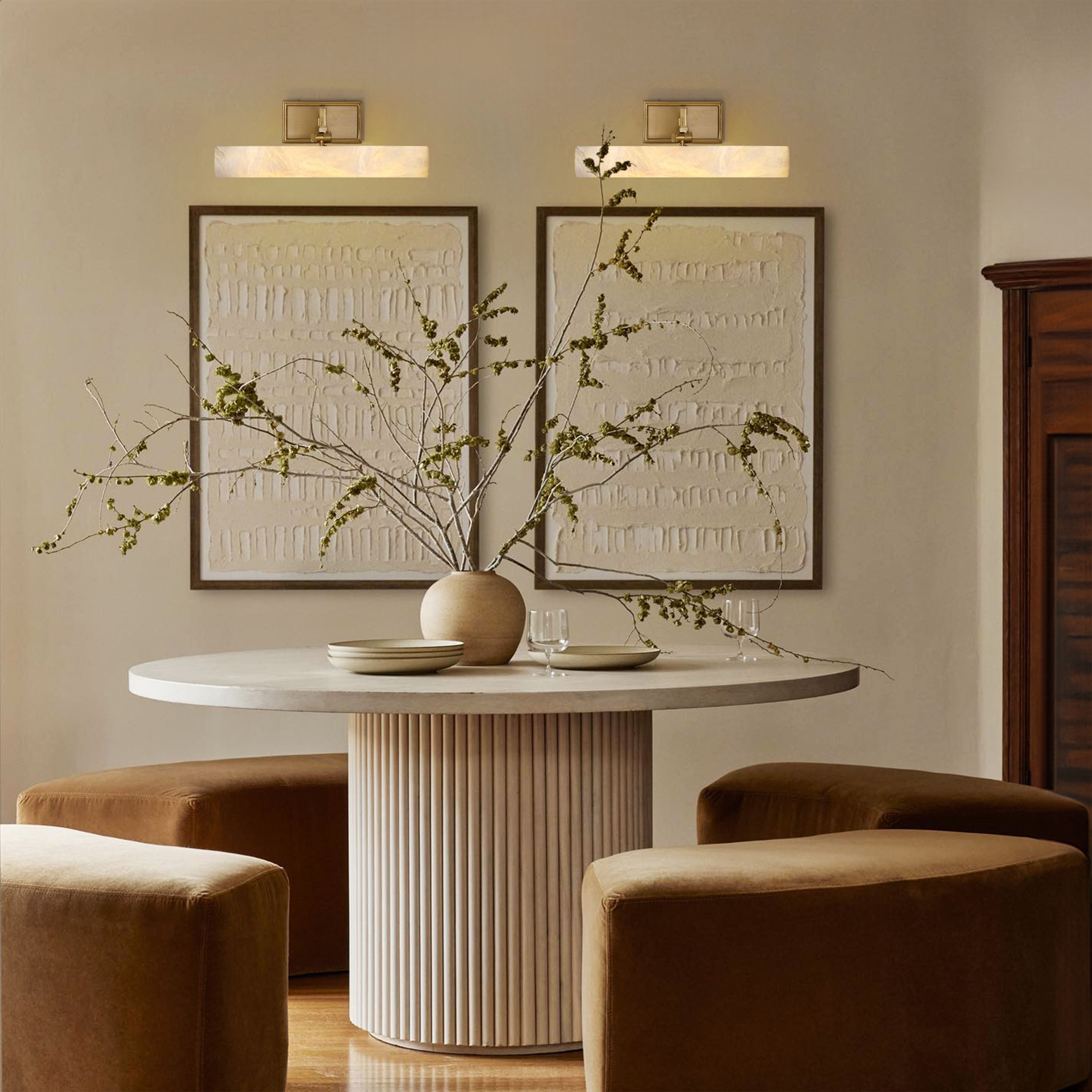 Nimbus Alabaster Bilderleuchte 12"