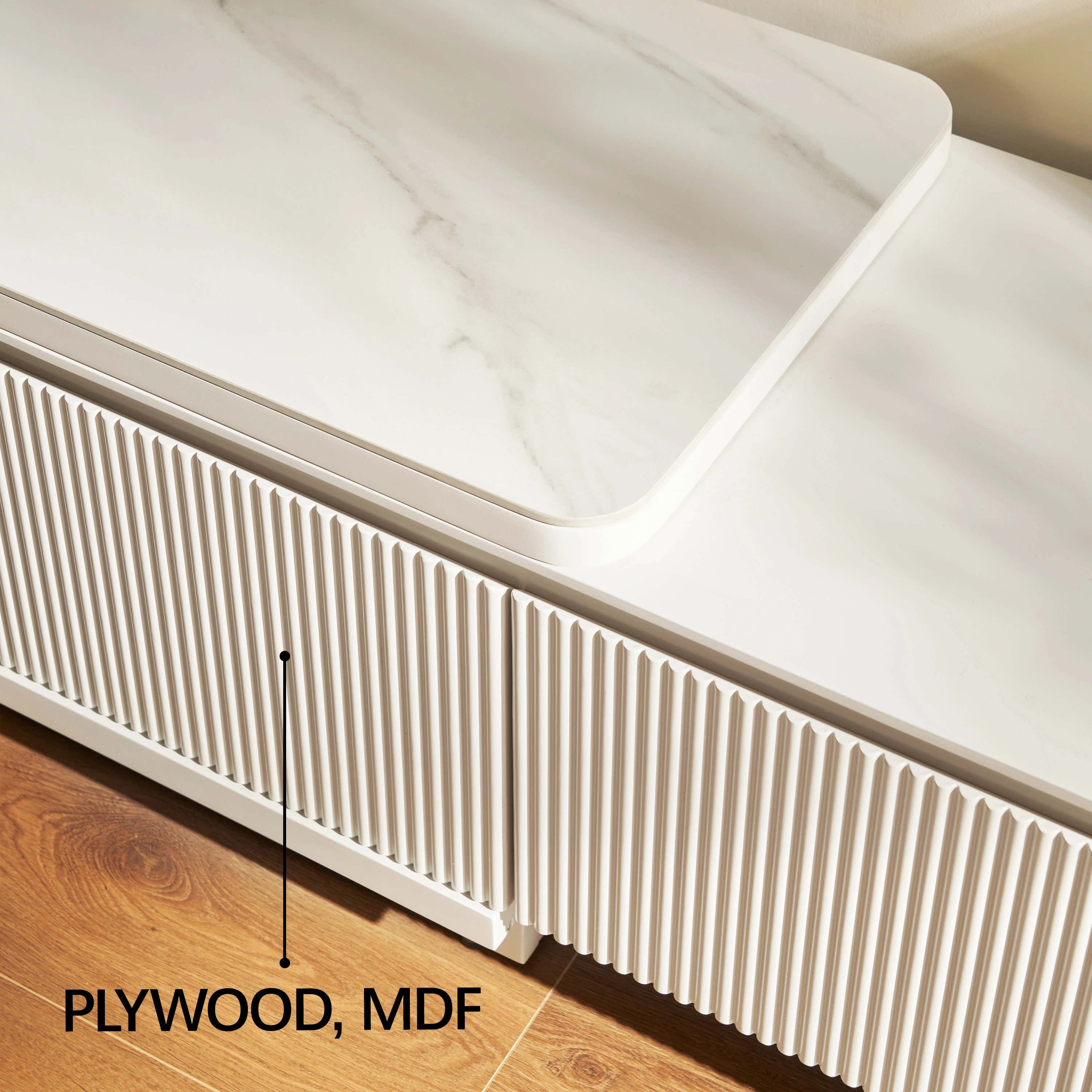 Celia Burnt Stone Media Console 71"