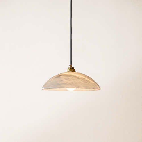 Dadaly Alabaster Moderner kleiner Kunstanhänger 12"D