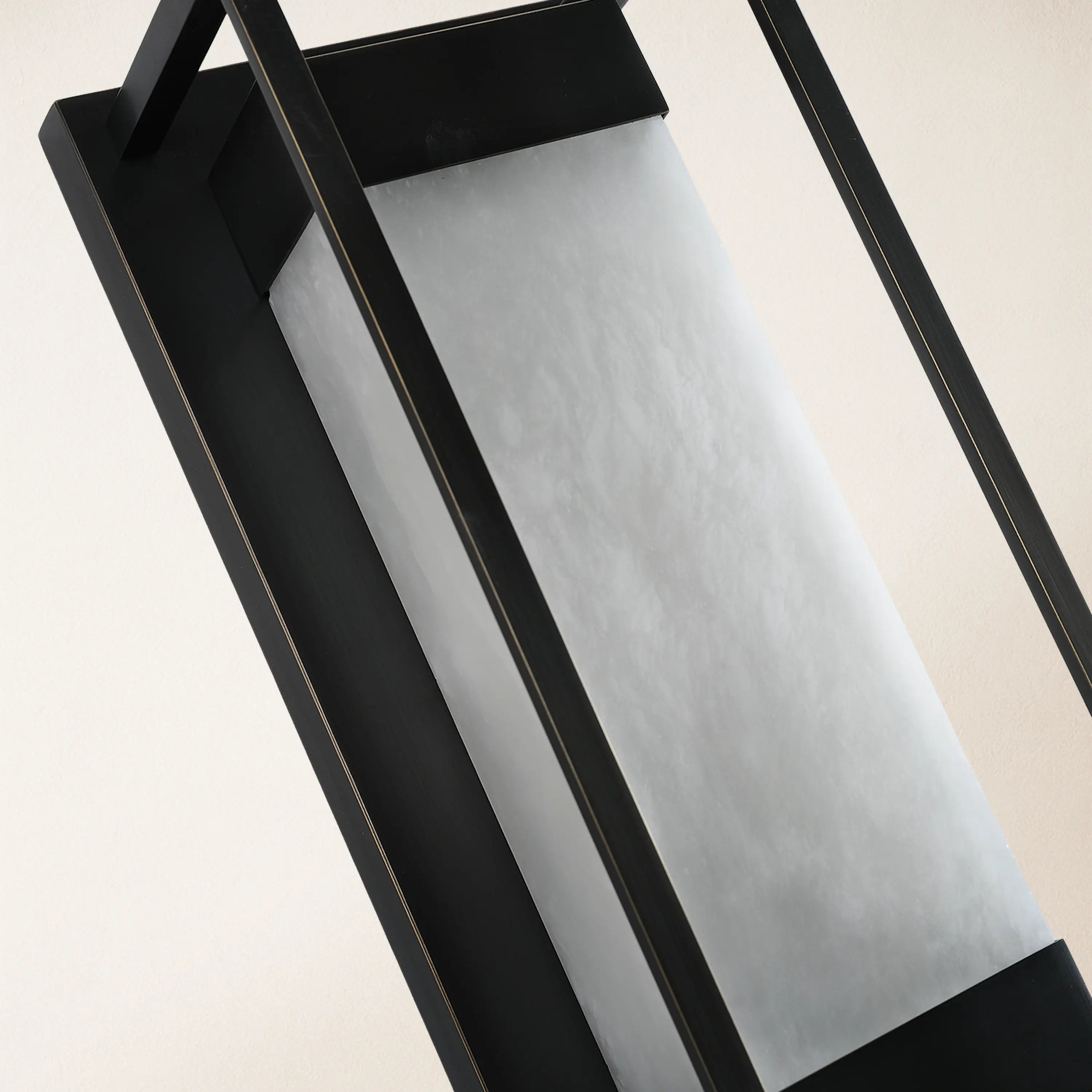 Bravura Alabaster Wall Sconce 16"H#Finish_Black