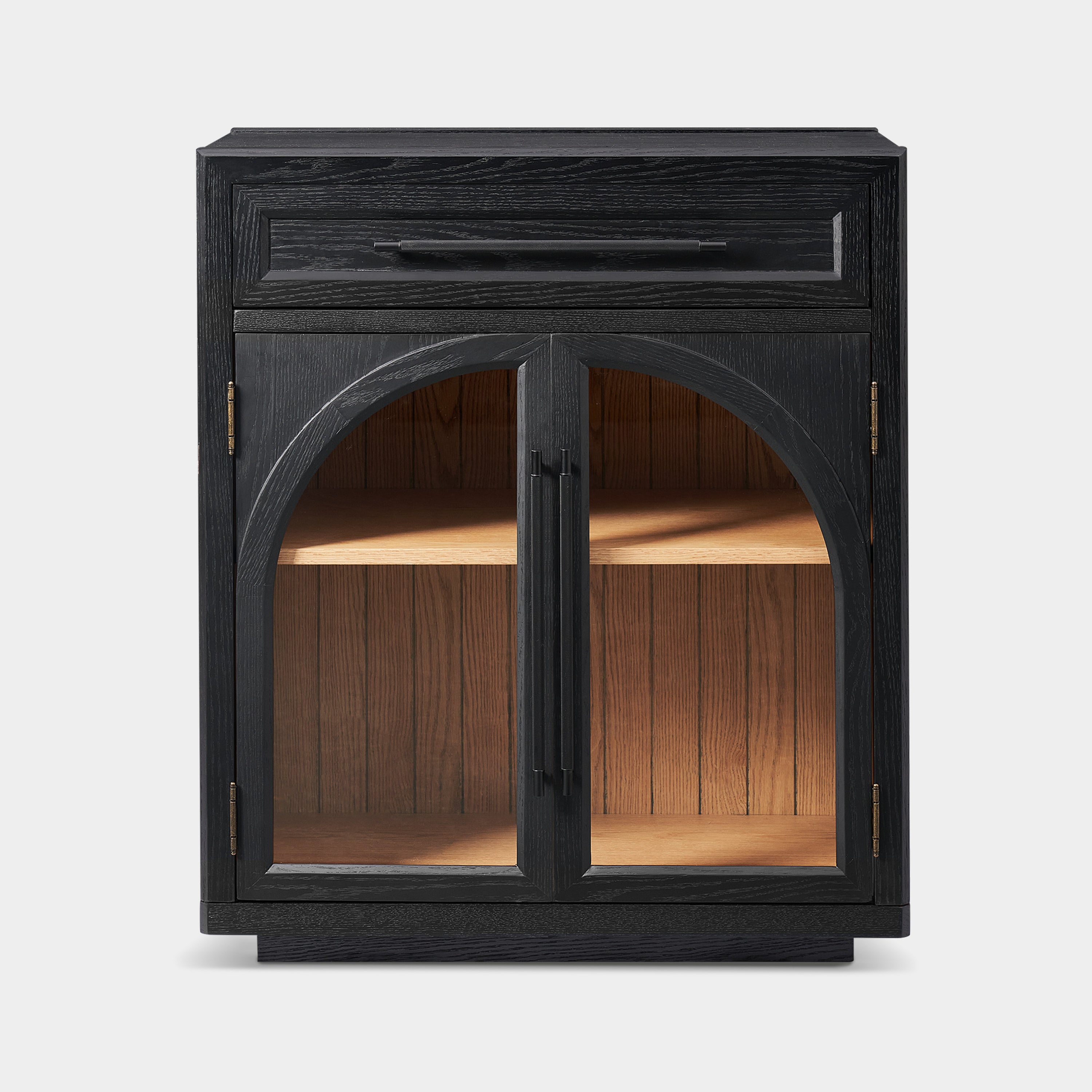 Alvar gewölbtes 96" Sideboard aus Eiche mit Schubladen (3er-Set)