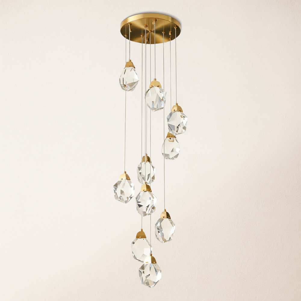 Aurelium Crystal Staircase Round Chandelier