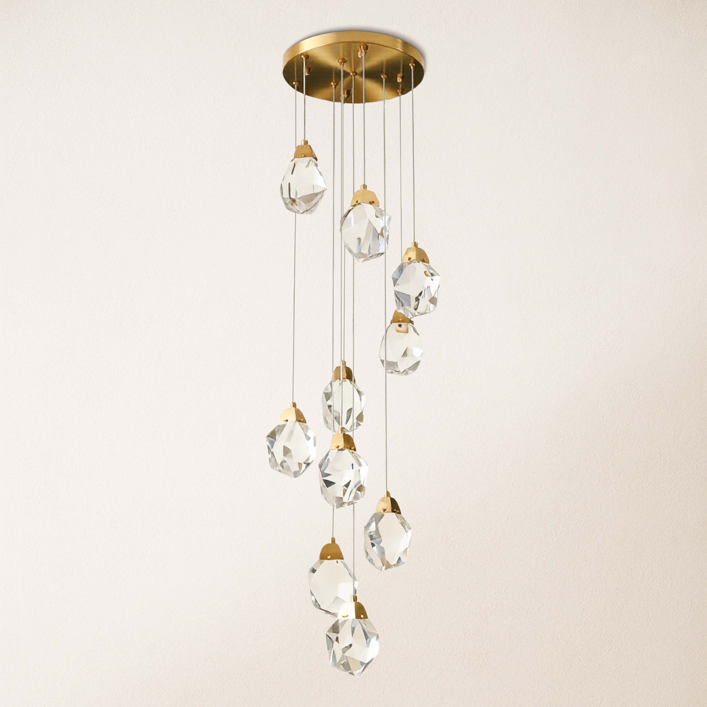 Aurelium Crystal Staircase Round Chandelier