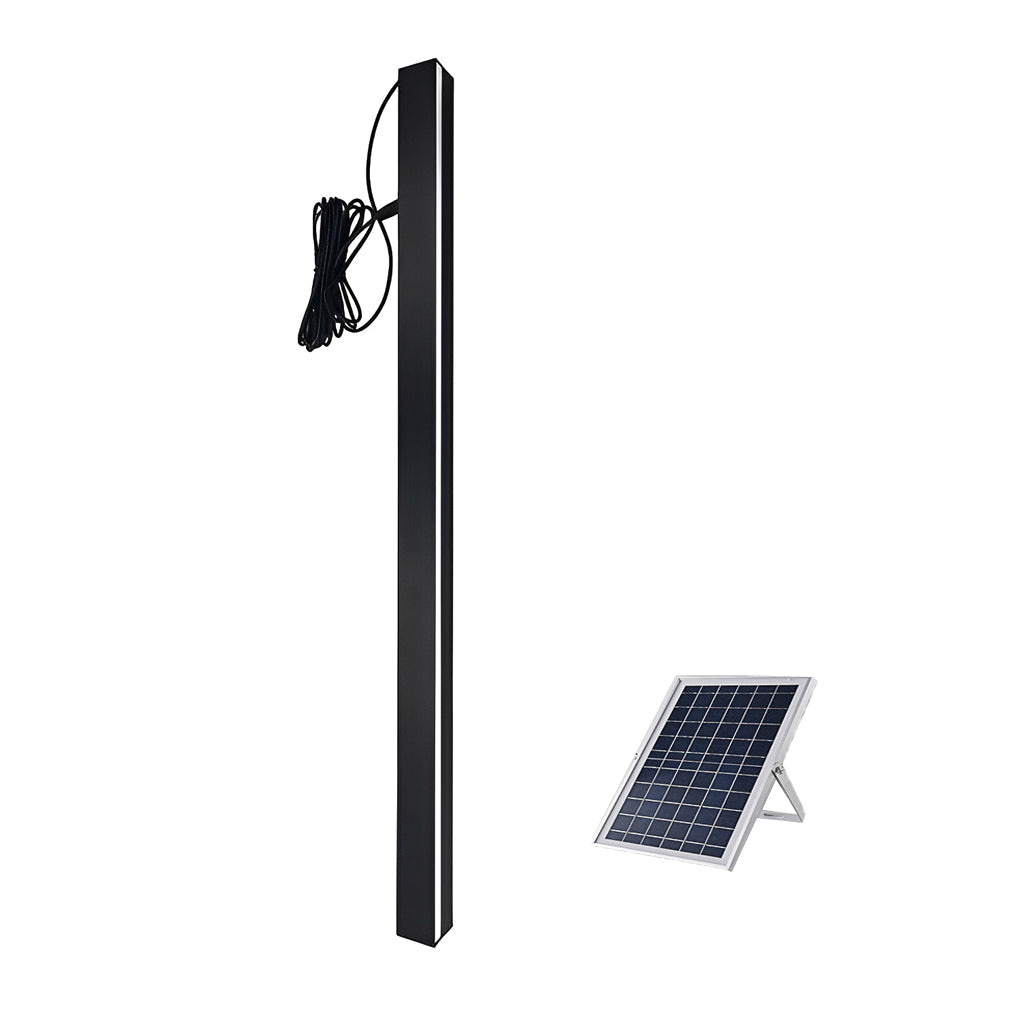 Minimalistische lange lineare LED wasserdicht schwarz moderne Solar Wandleuchte Beleuchtung