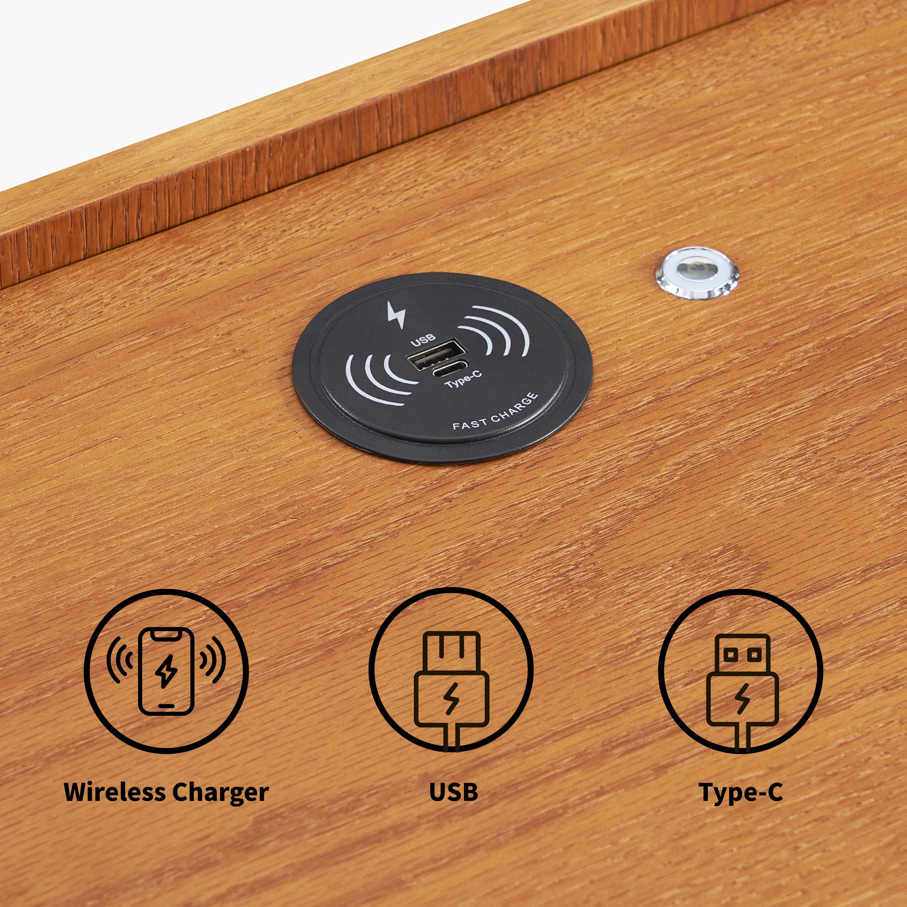 Nachttisch aus Eiche Devon