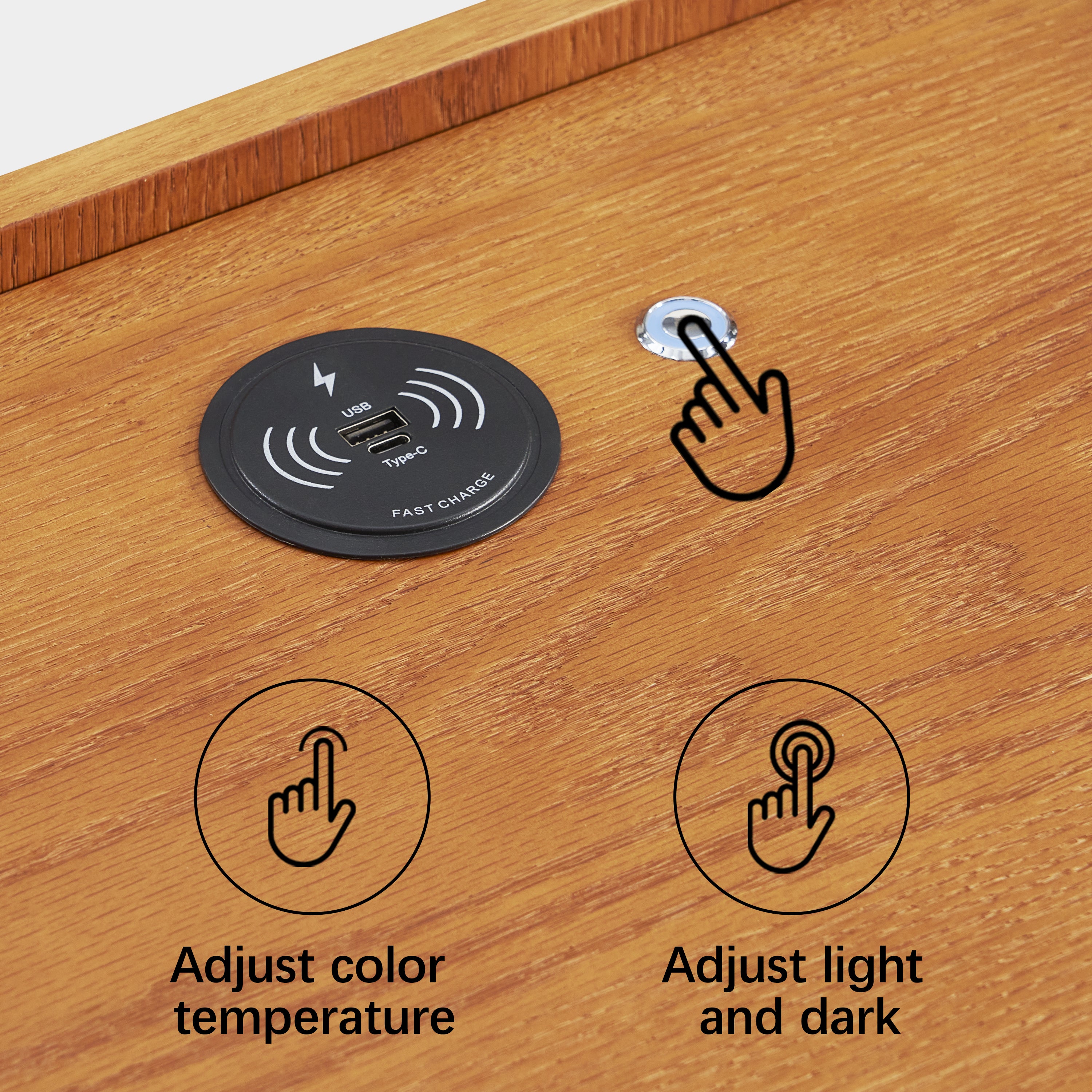 Nachttisch aus Eiche Devon