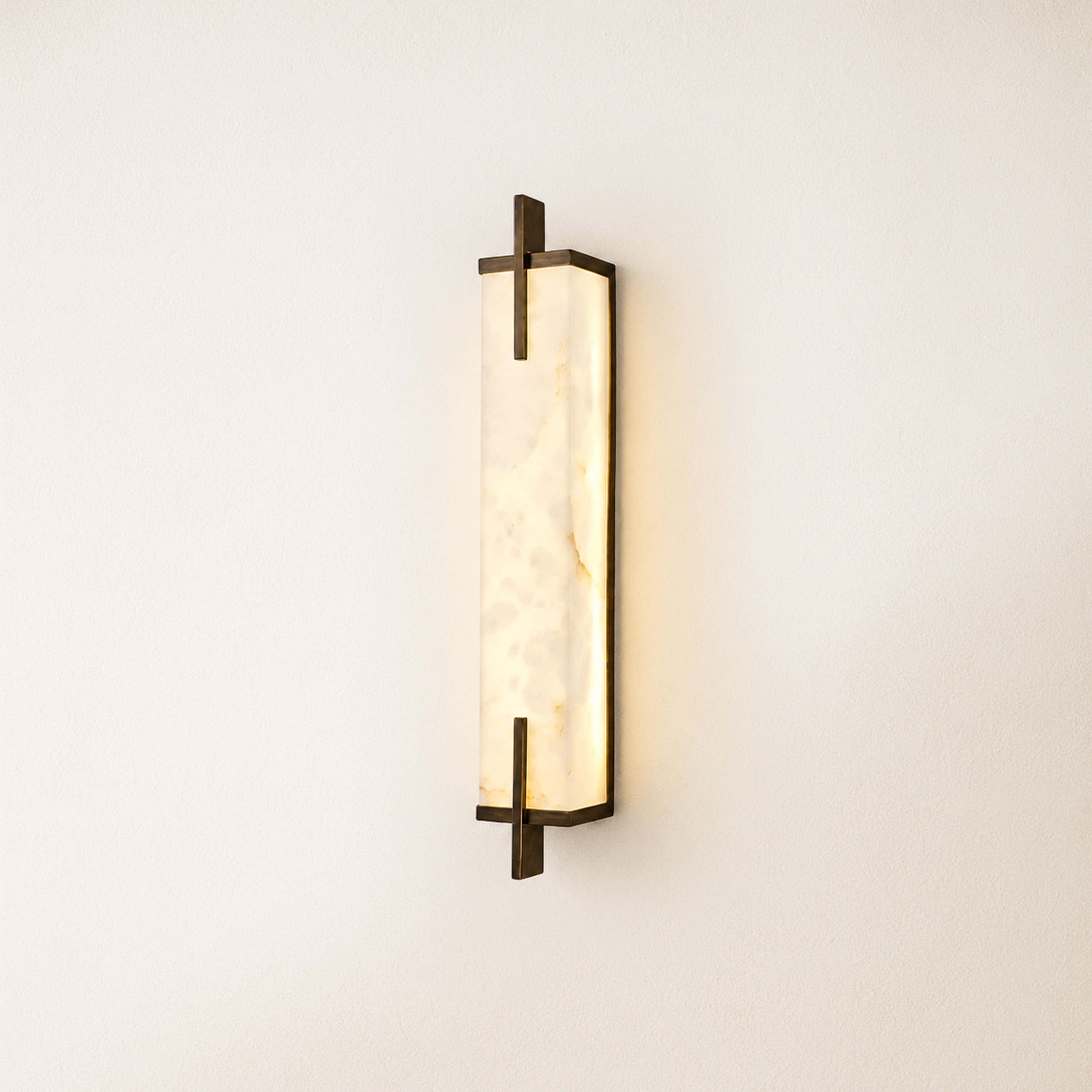 Vespera Alabaster Linear Wall Sconce