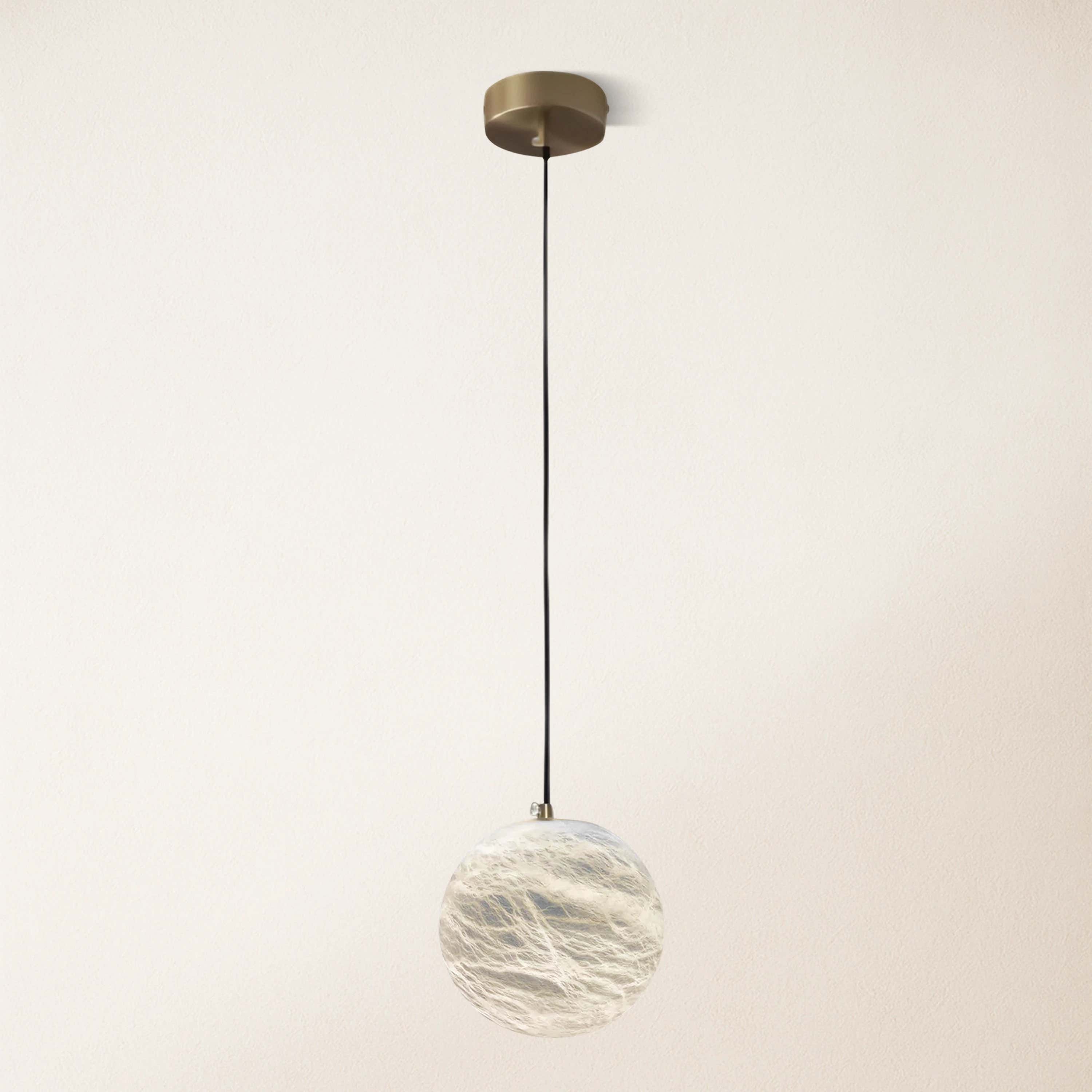 Nami Alabaster Global Ball Pendant Light 6"D
