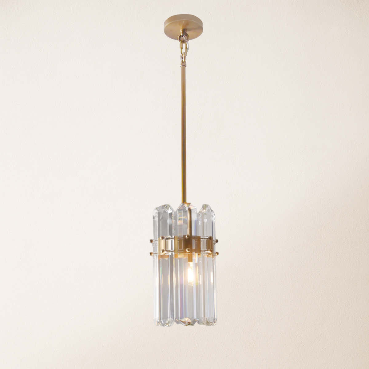 Ruby Crystal Pendant Kitchen Island Light 6.5"W