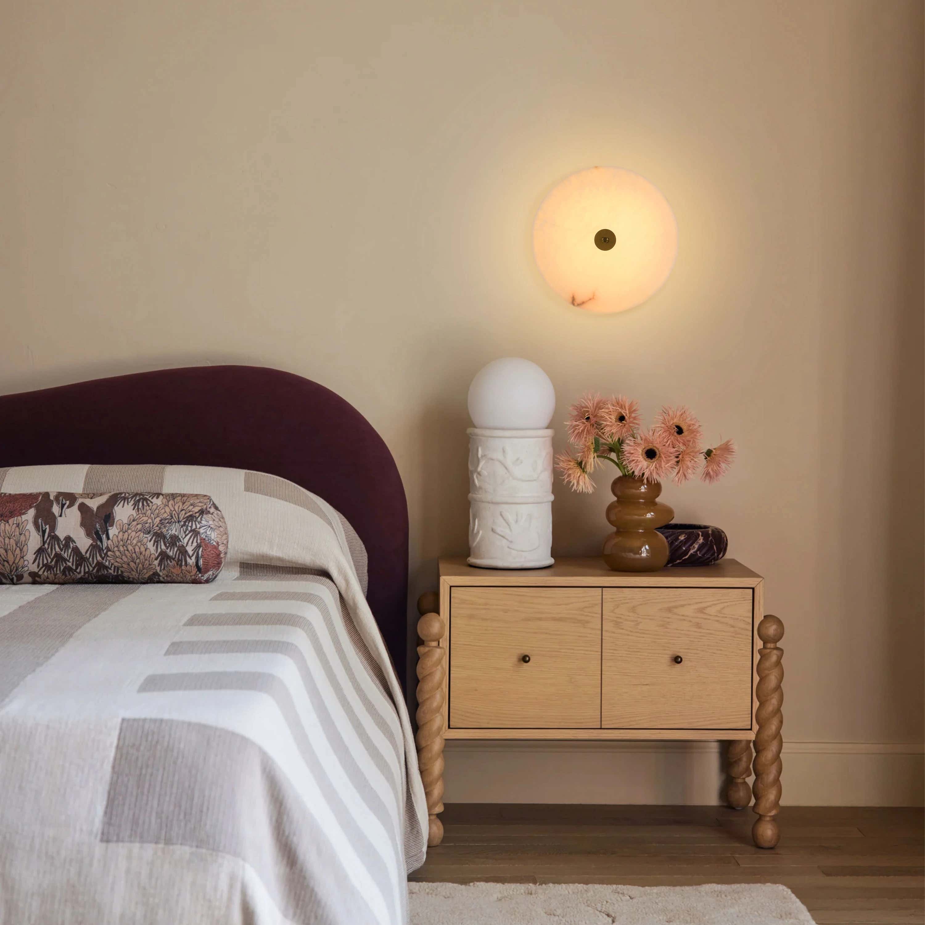 Cora Alabaster Ceiling Light 11.8"D