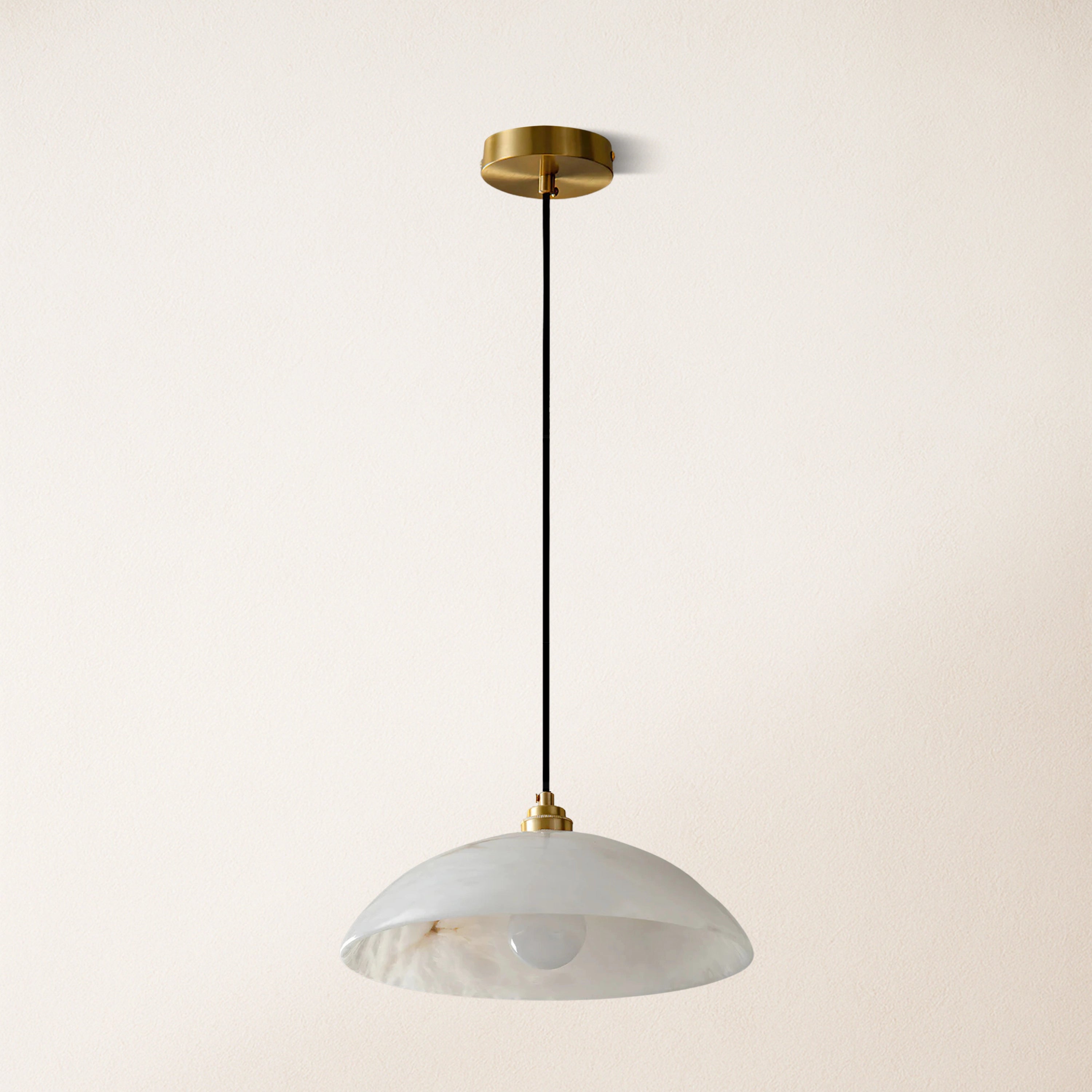 Dadaly Alabaster Moderner kleiner Kunstanhänger 12"D