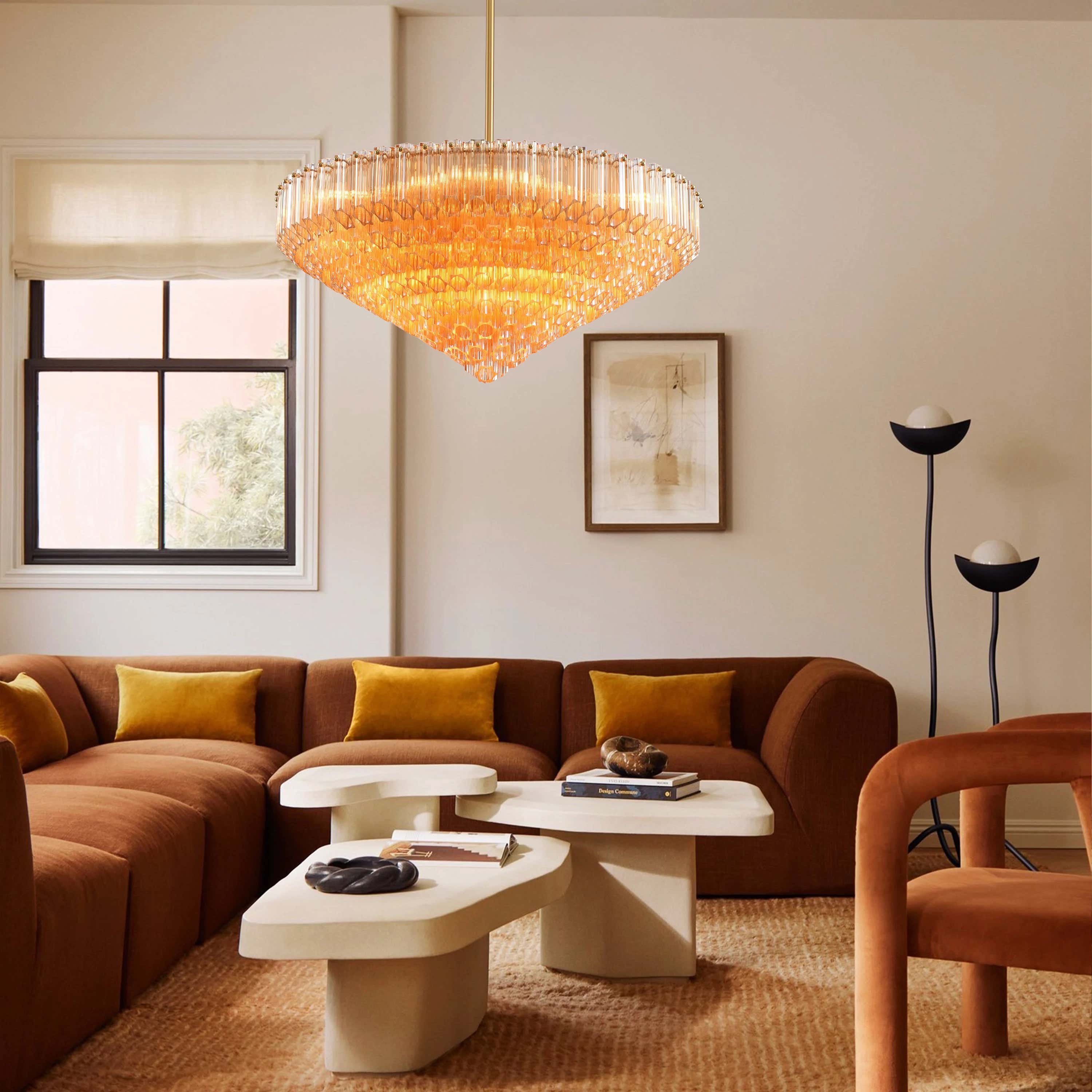 Ethereal Crystal Radiance Runder Kronleuchter 30"D