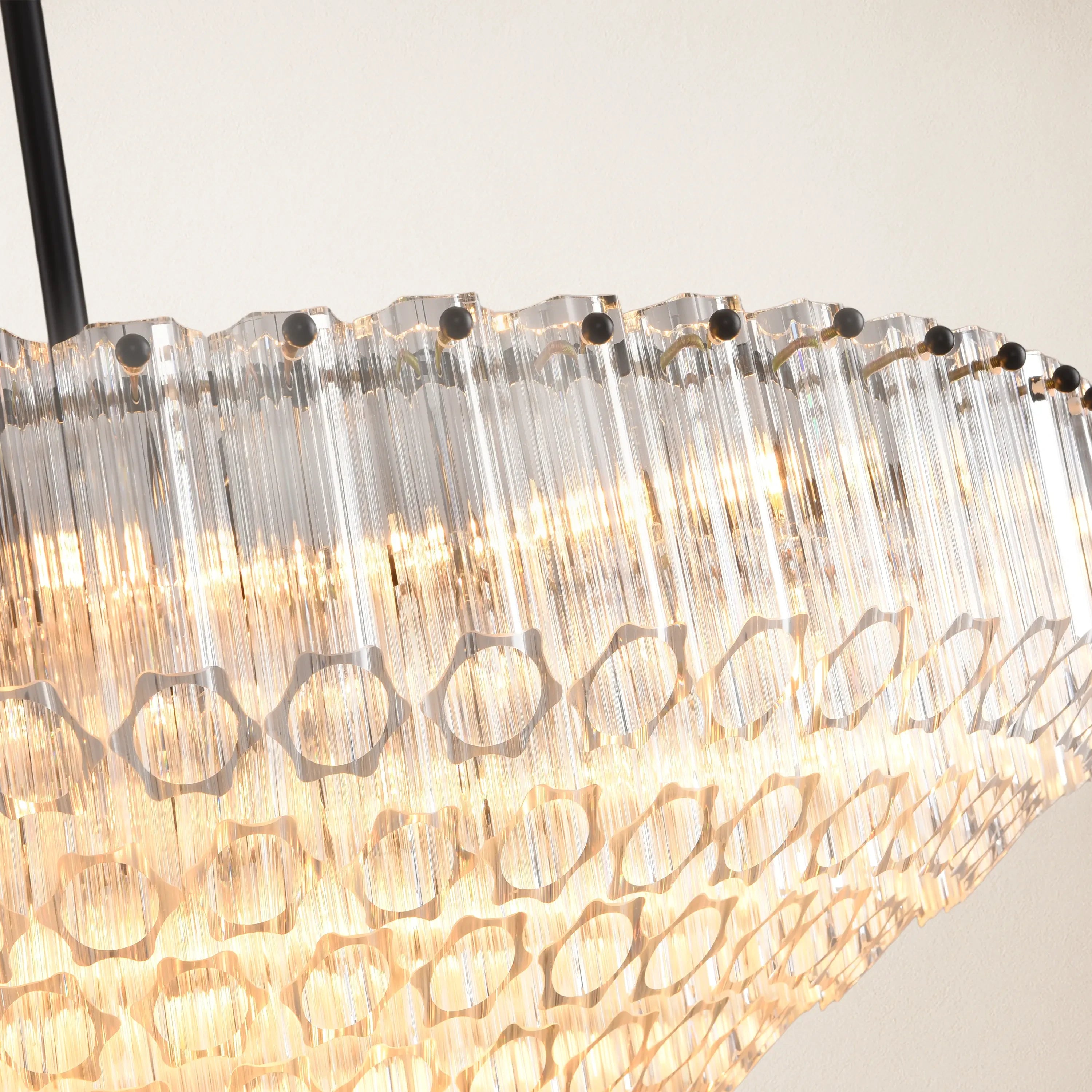 Ethereal Crystal Radiance Runder Kronleuchter 30"D