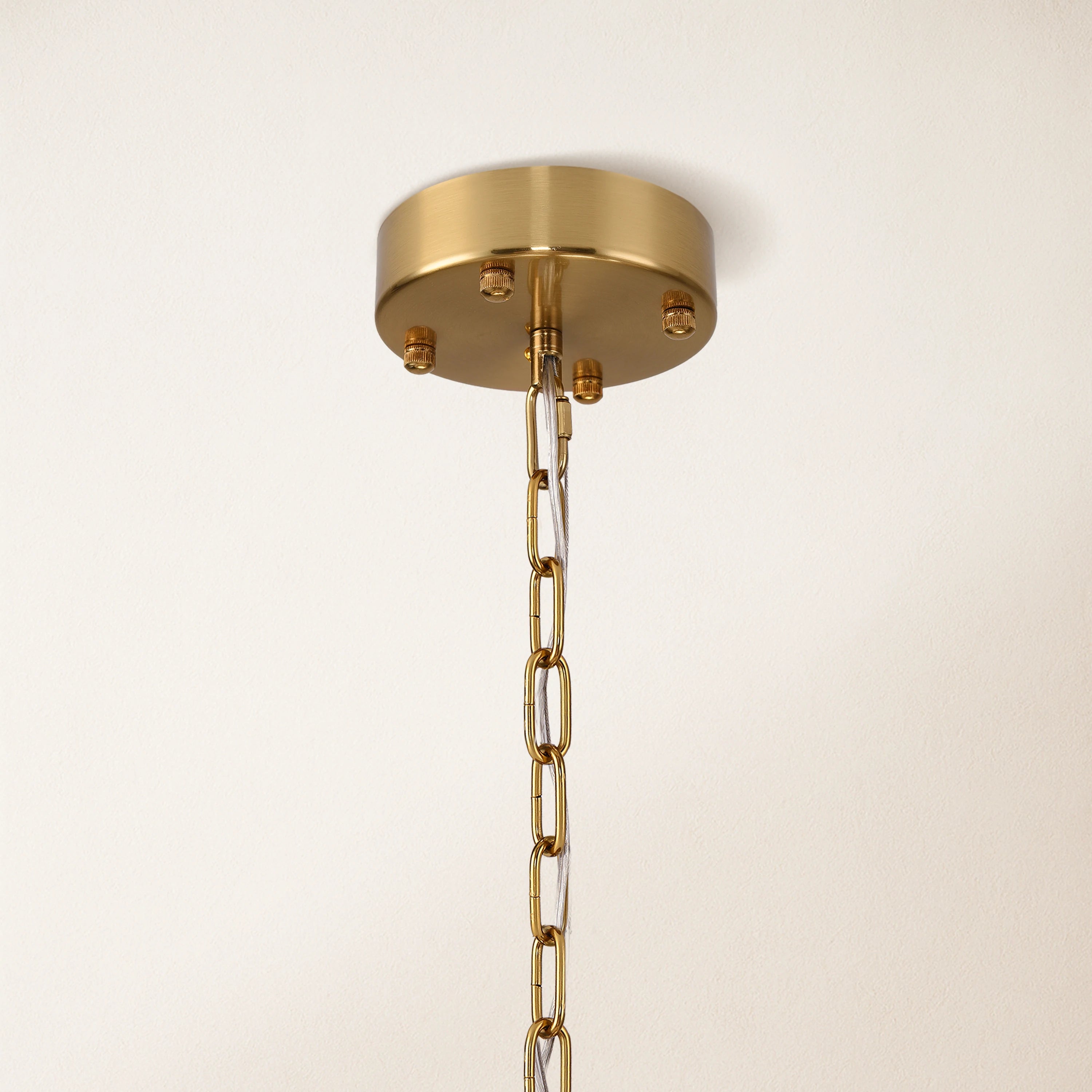 Nivislight Alabaster 2-Tier Round Chandelier 32"