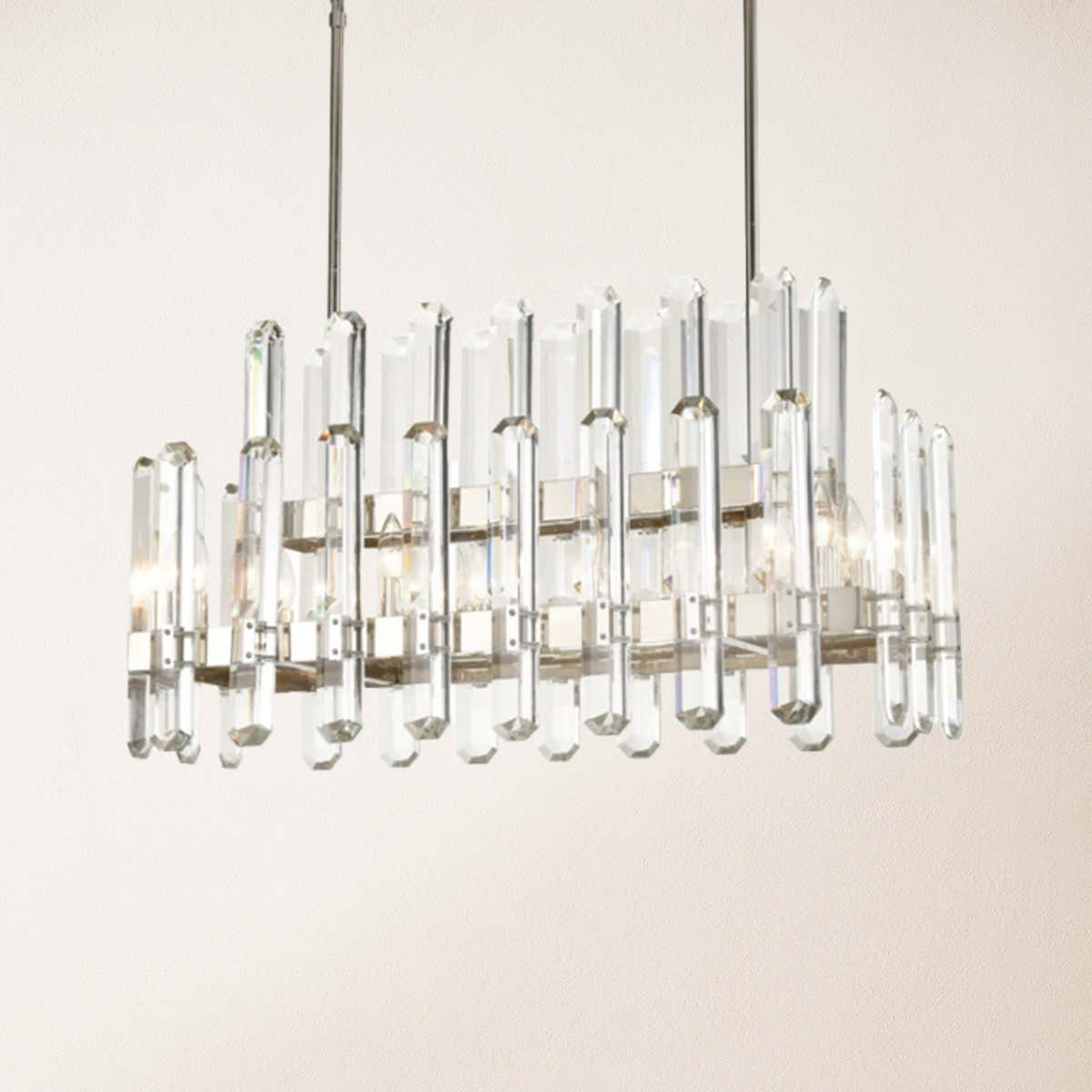 Clarion Rectangular Chandelier 36"L