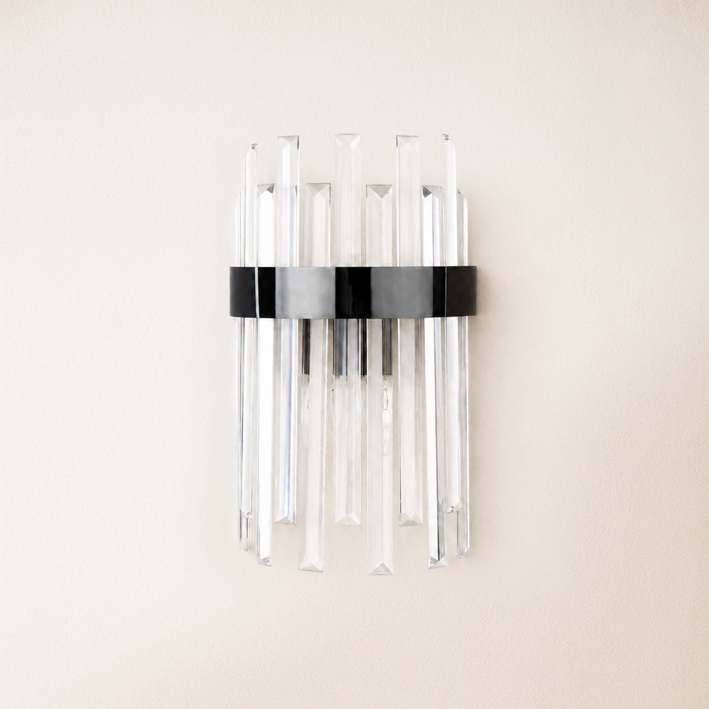 Oryana Crystal Icicle Wall Sconce 7.9"