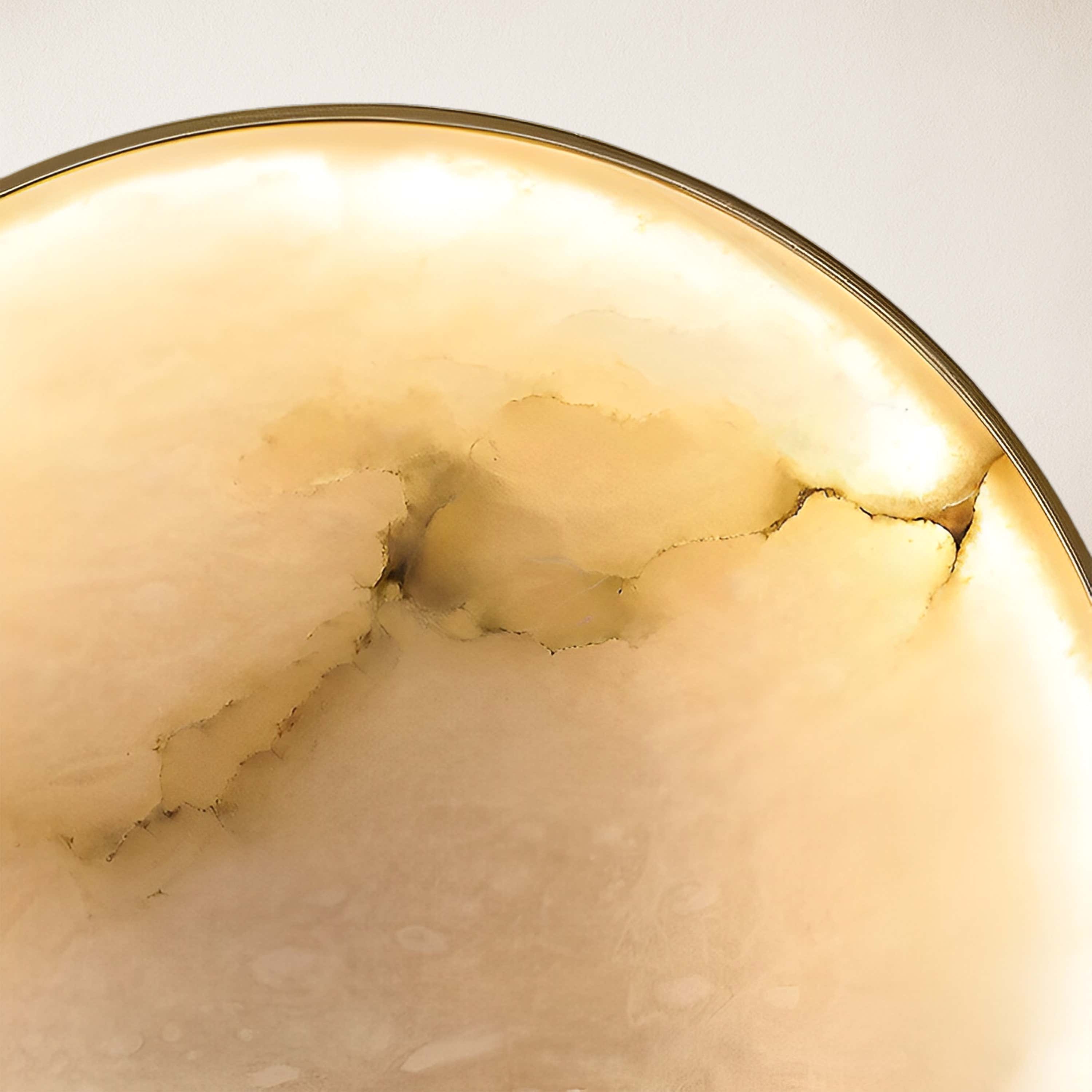 Mintreux Terre Sve Alabaster Wall Sconce 8''D