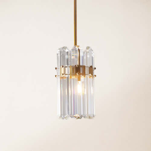 Ruby Crystal Pendant Kitchen Island Light 6.5"W