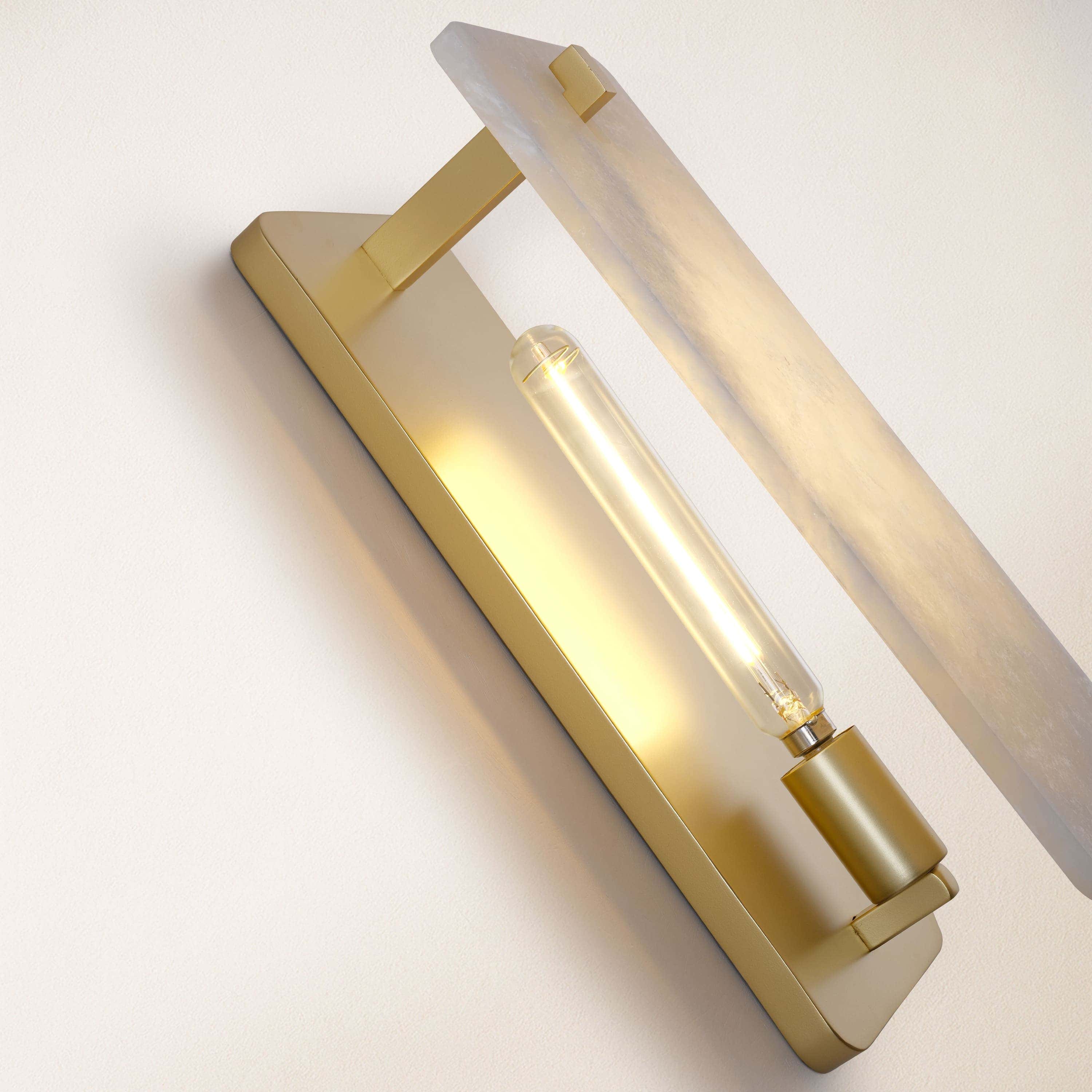 Lunara Alabaster Wall Sconce 12.75"H