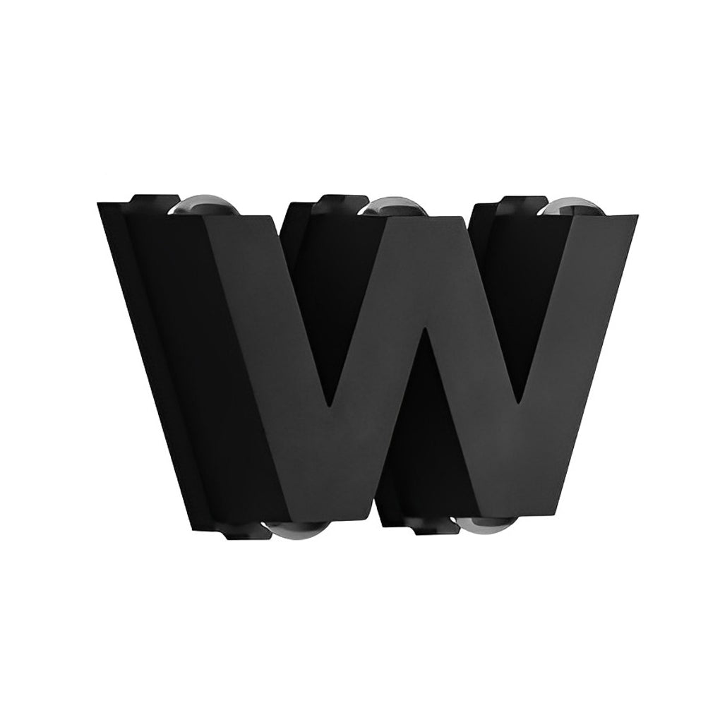 N/V/W Buchstaben Kreative wasserdichte moderne LED-Außenwandleuchte