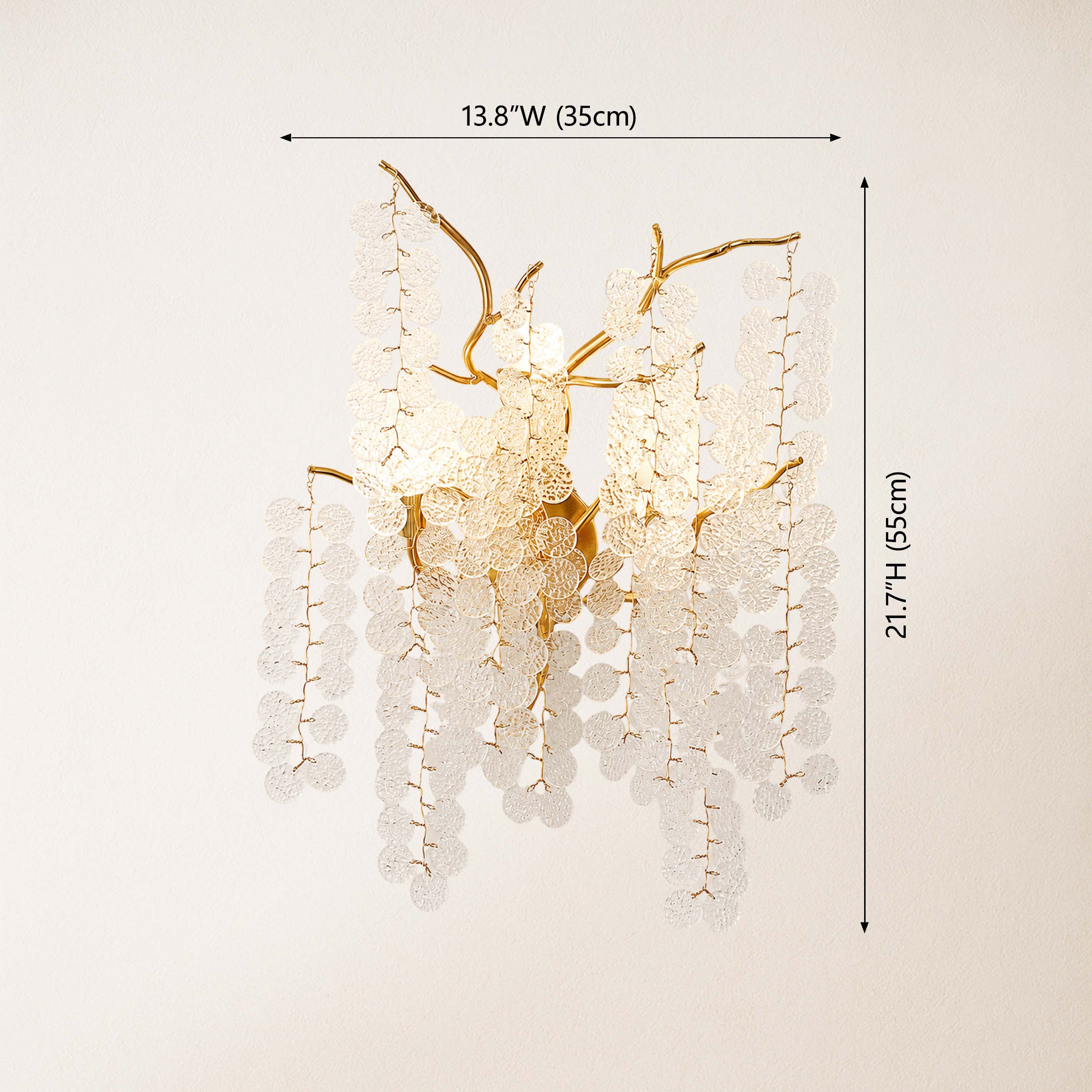 Shiro Noda Crystal Wall Lamp