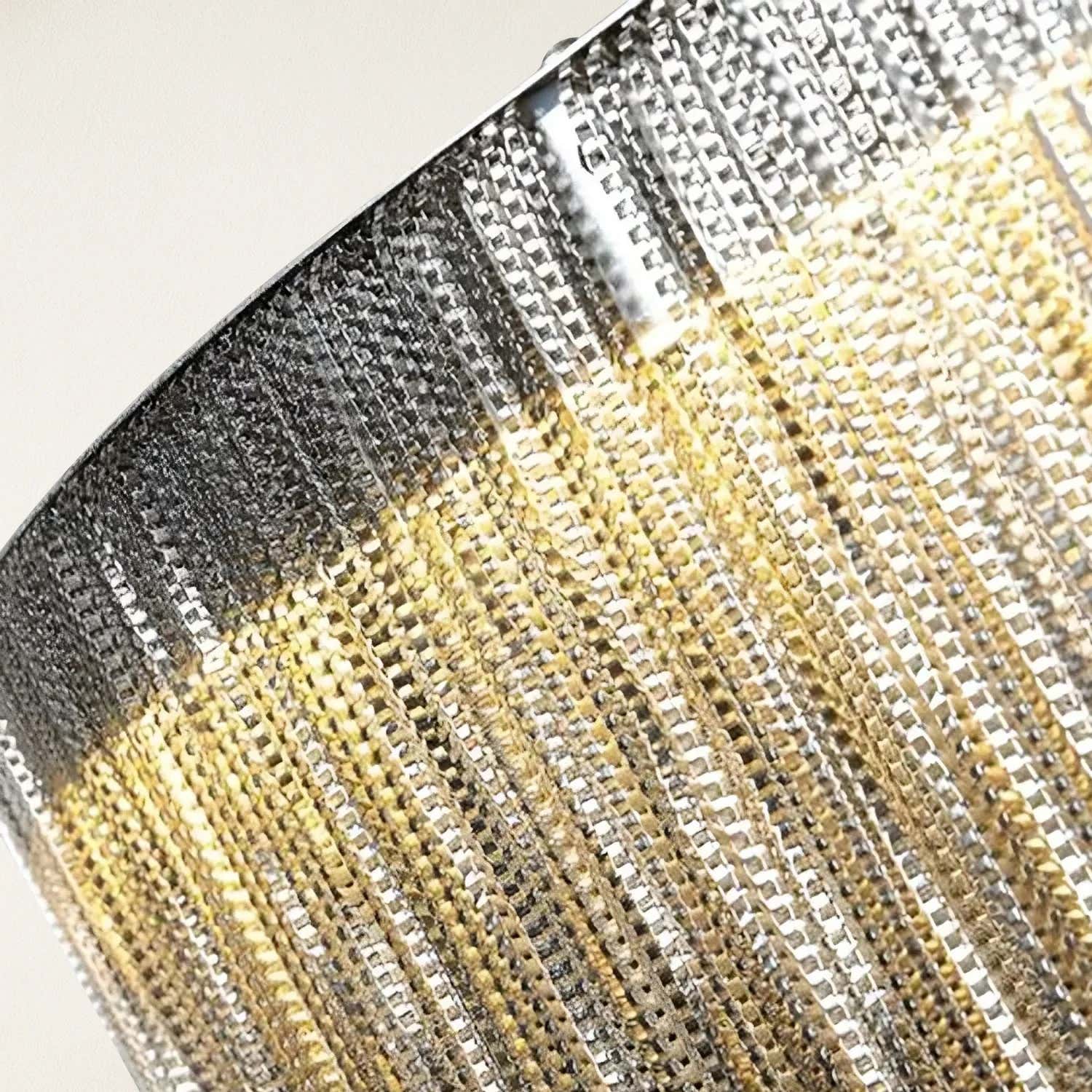 Teresa Cadena Steel Tassel Chandelier 23"