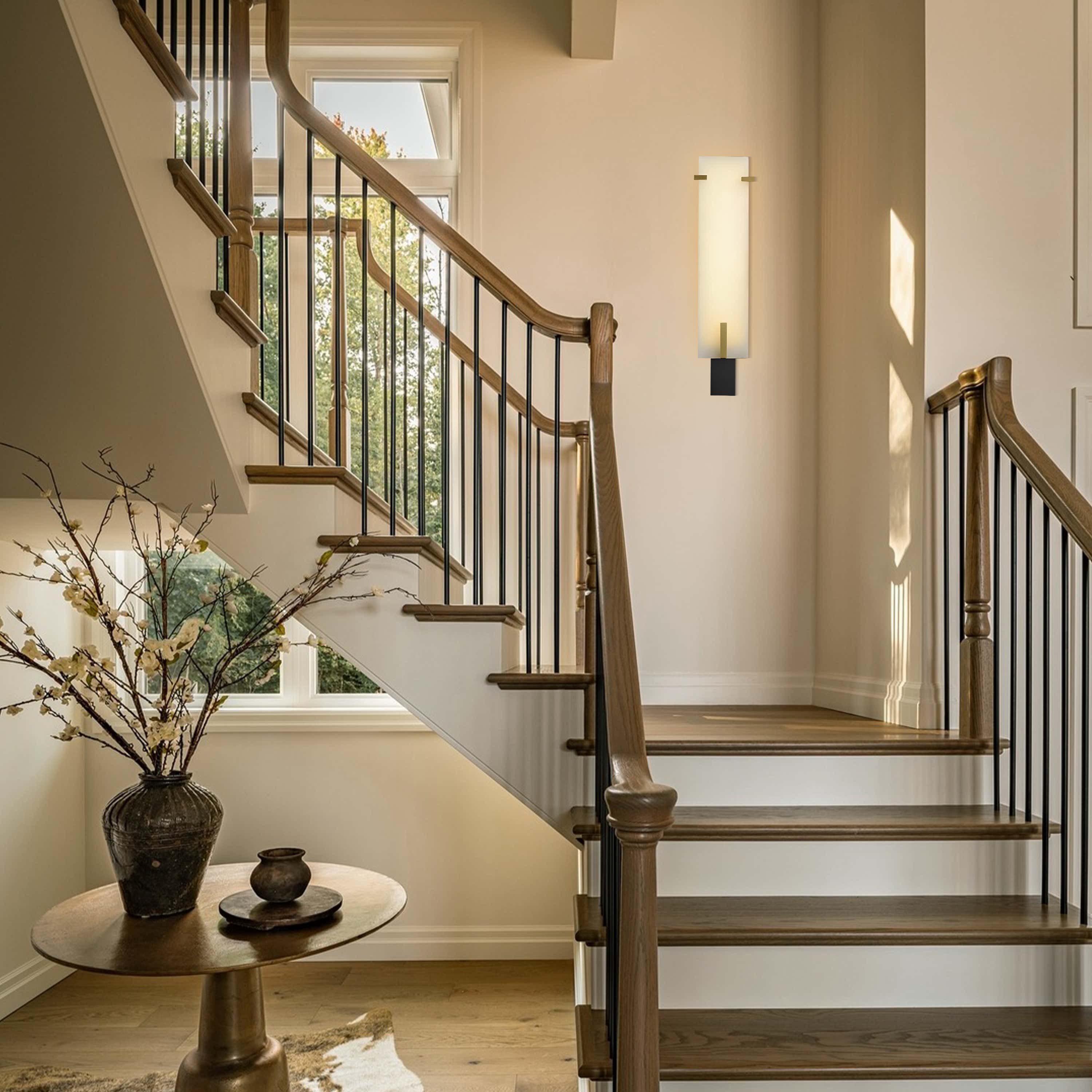 Janina Stable Alabaster Personality Wall Sconce 21.5"H