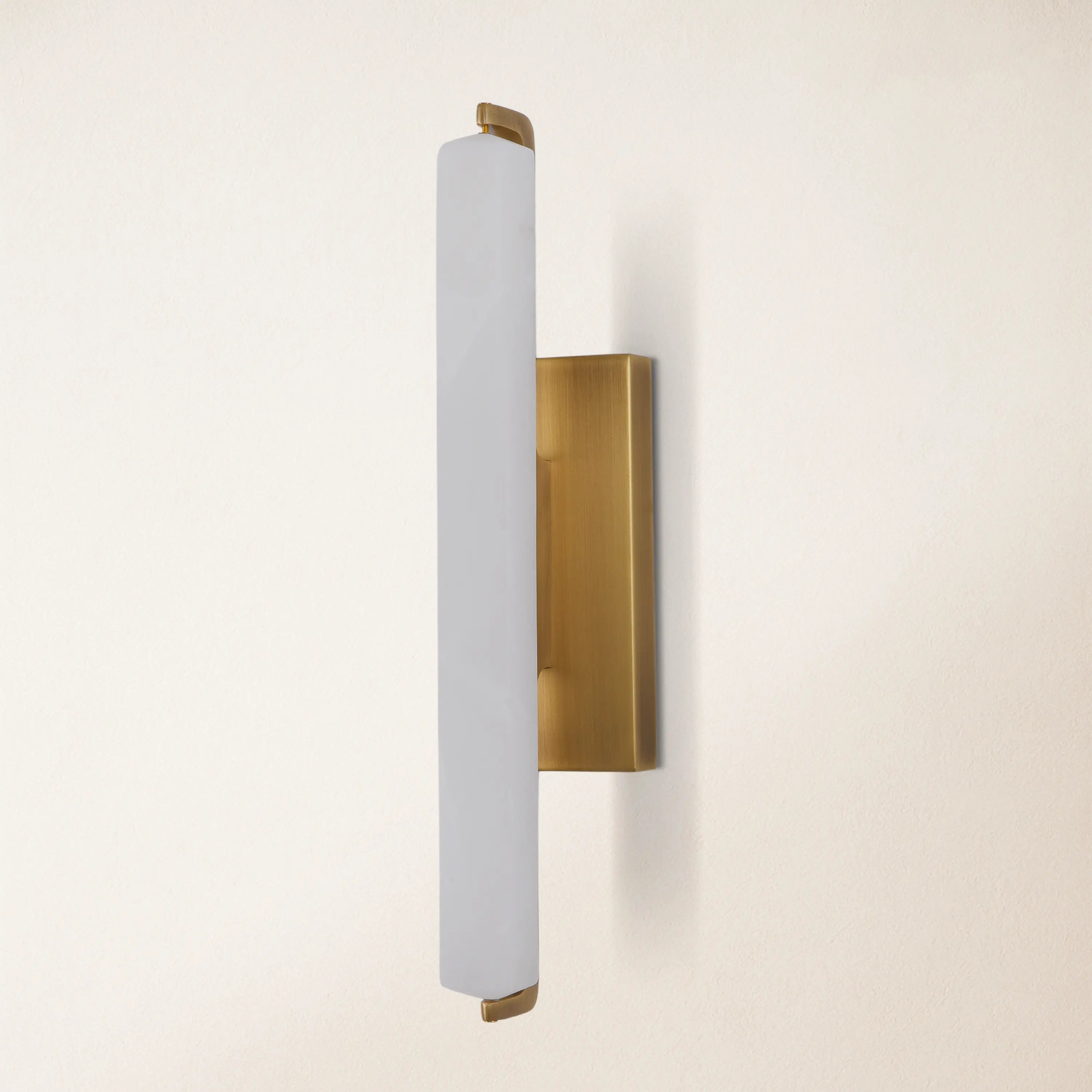 Clara Glow Alabaster Single Wall Sconce 19"H#Finish_Gold