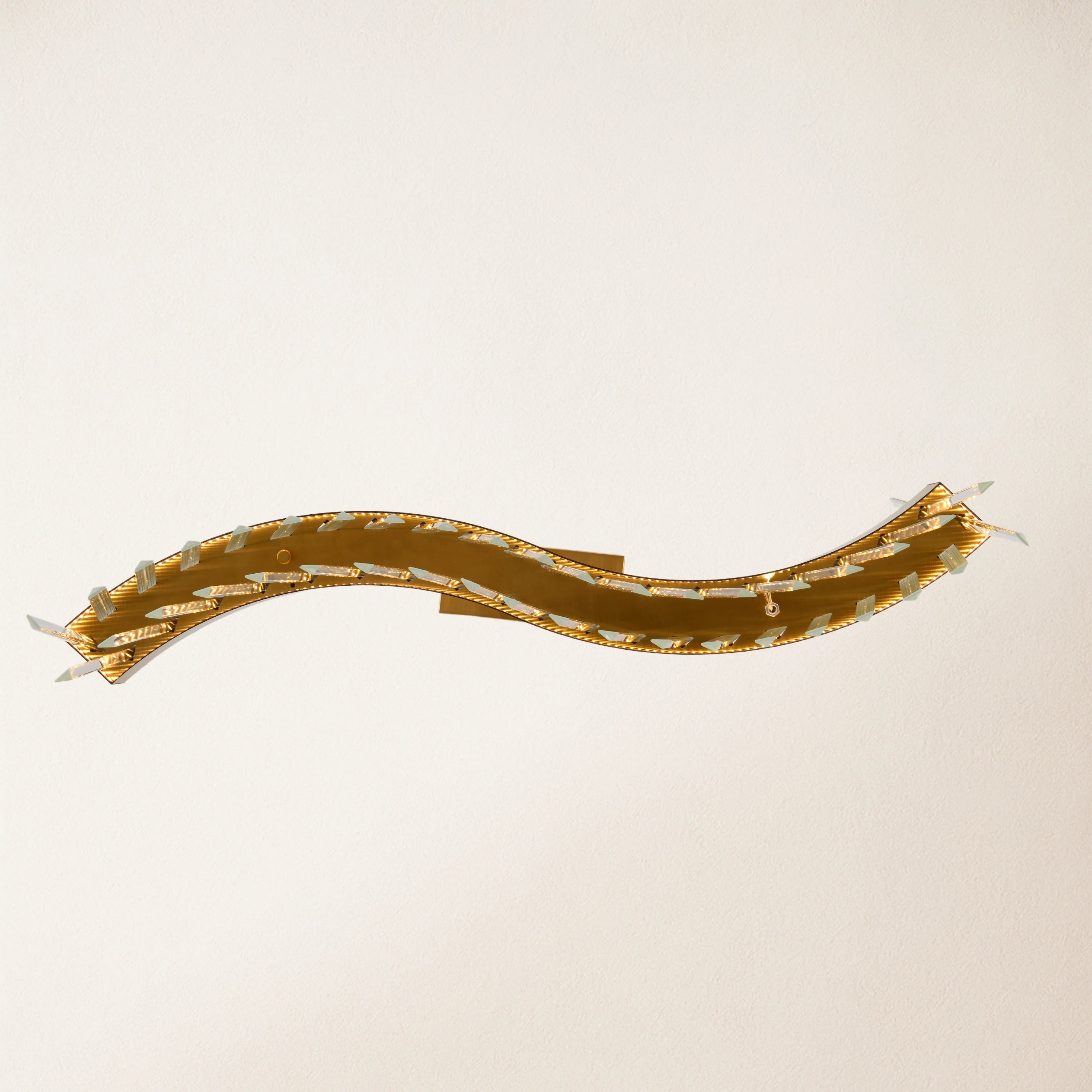 Rechteckiger Kronleuchter aus Vetro-Prismenkristall, 40 Zoll