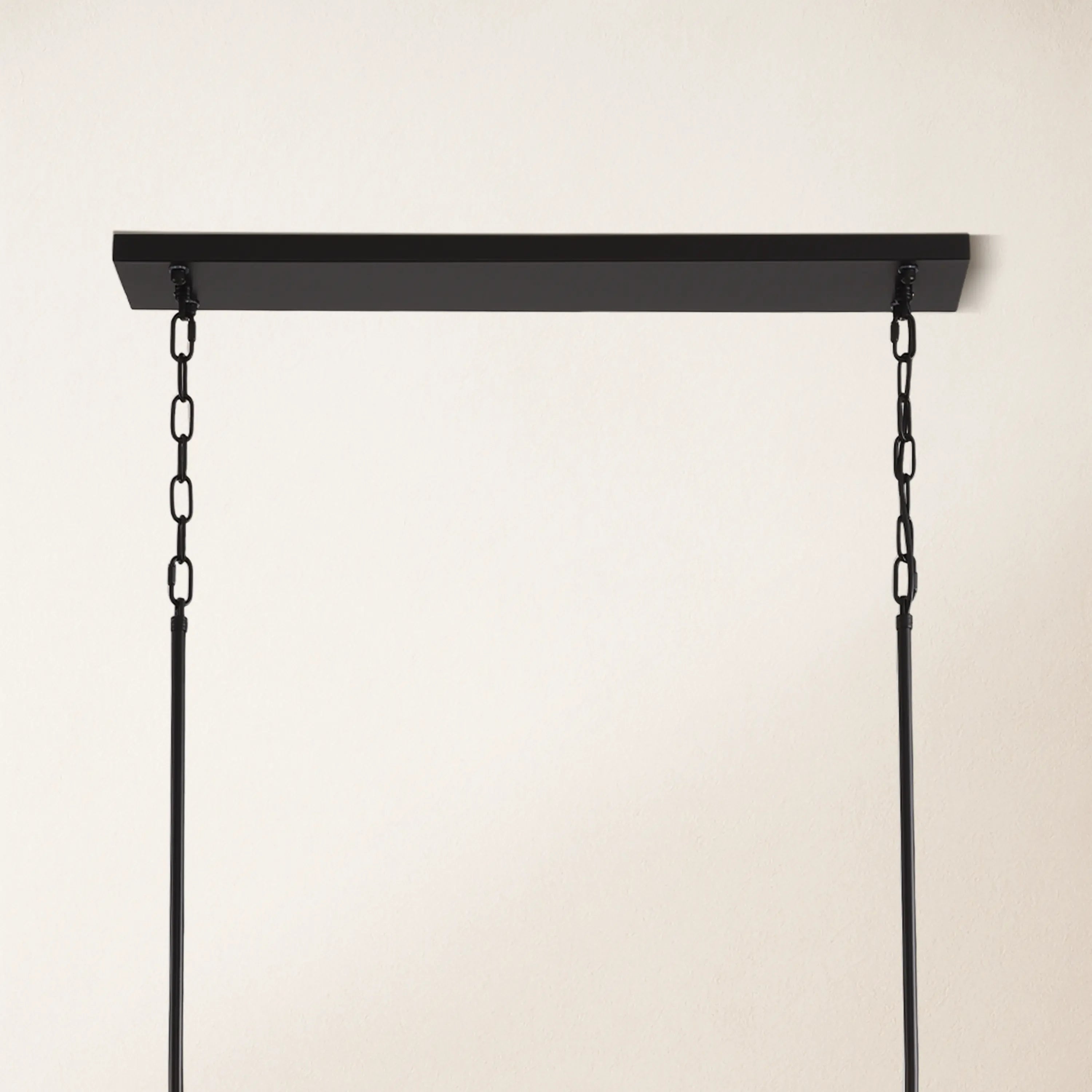 Ethereal Radiance Rechteckiger Kristall-Kronleuchter, 109,2 cm lang