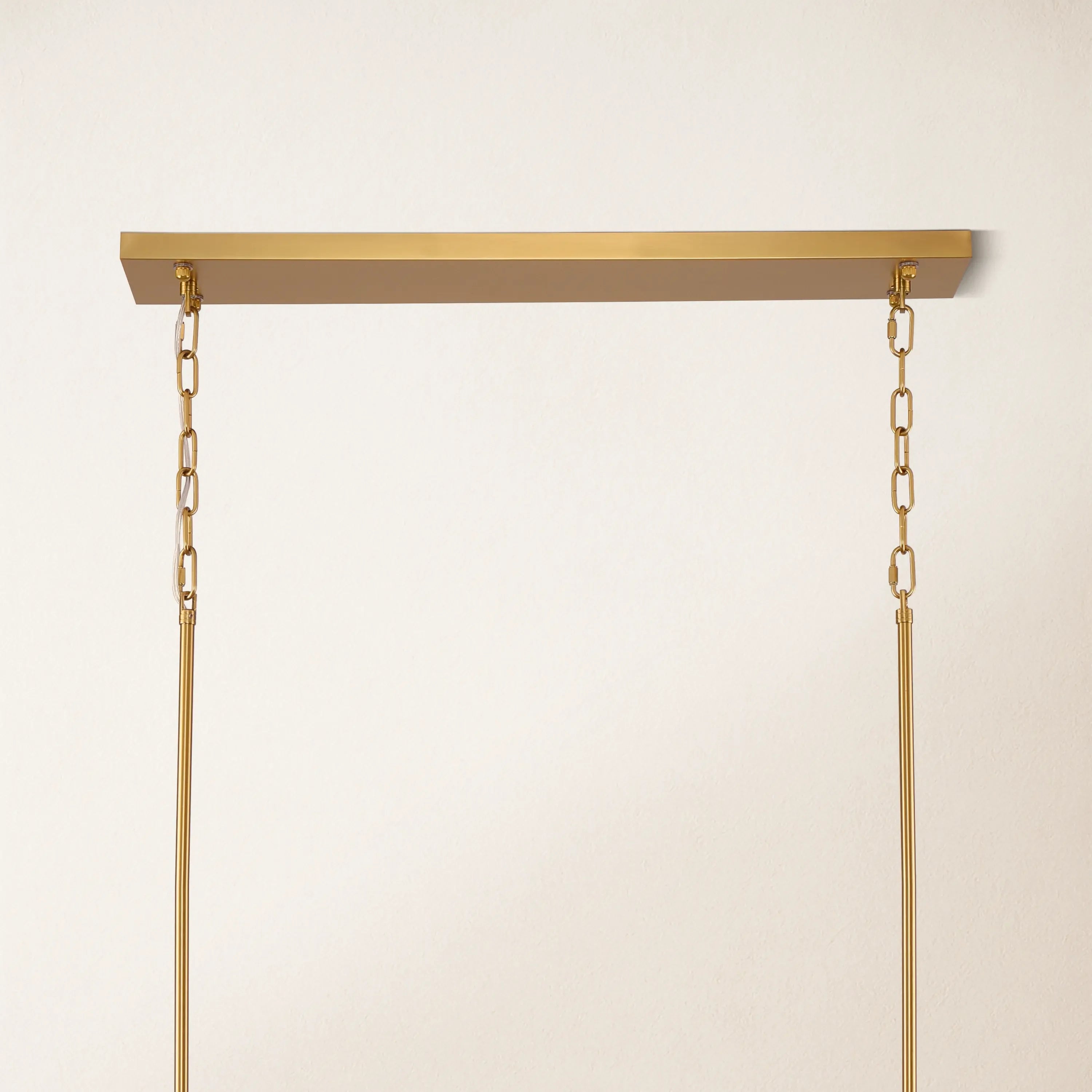 Ethereal Radiance Rechteckiger Kristall-Kronleuchter, 109,2 cm lang