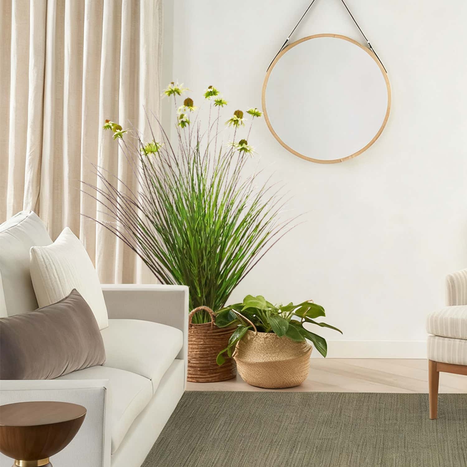 Künstlicher Chrysanthemen-Spray mit 11 Blütenköpfen, 78,7 cm hoch