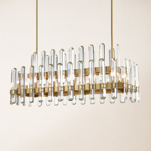 Clarion Rectangular Chandelier 48"L