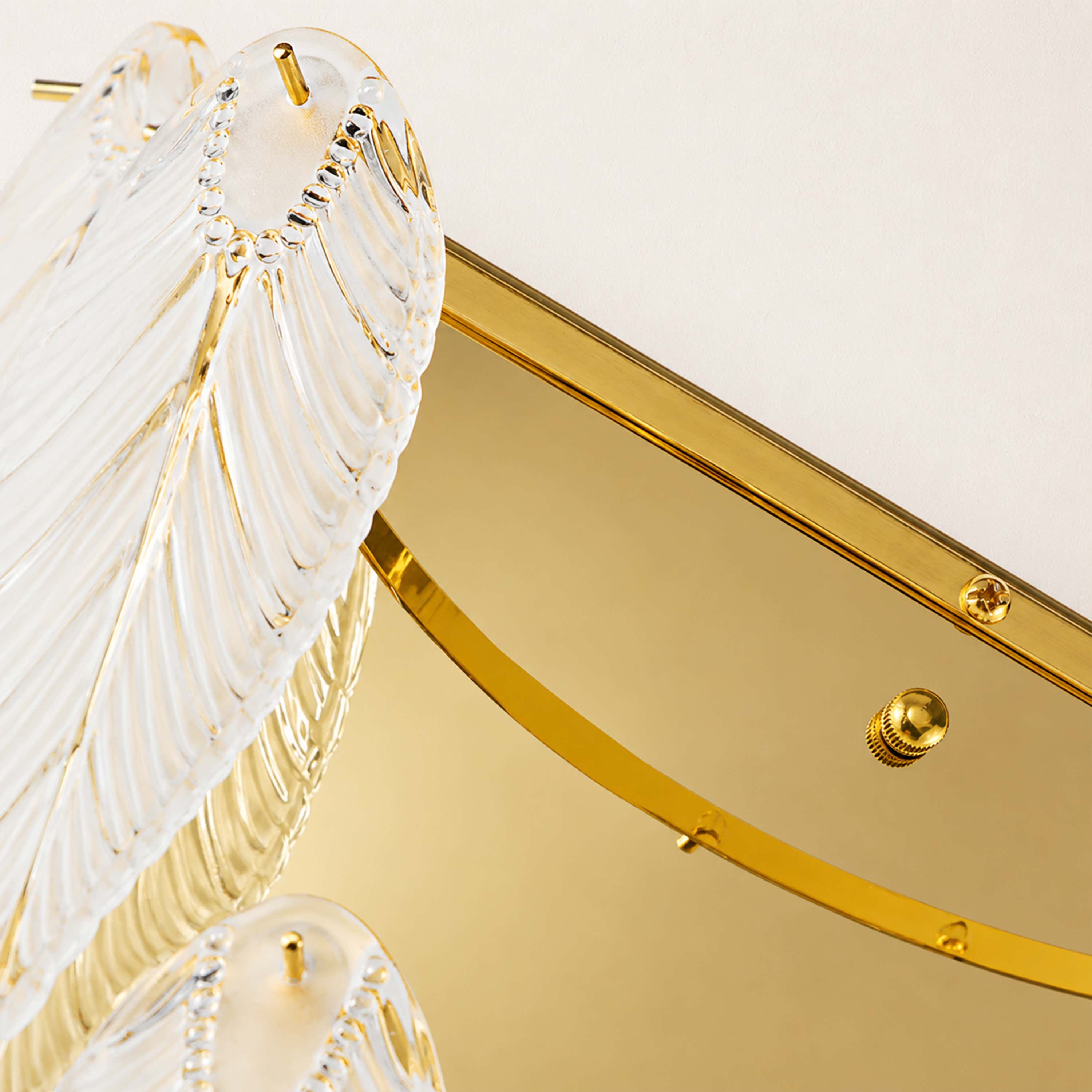 Aveline Crystal Feather Wall Sconce
