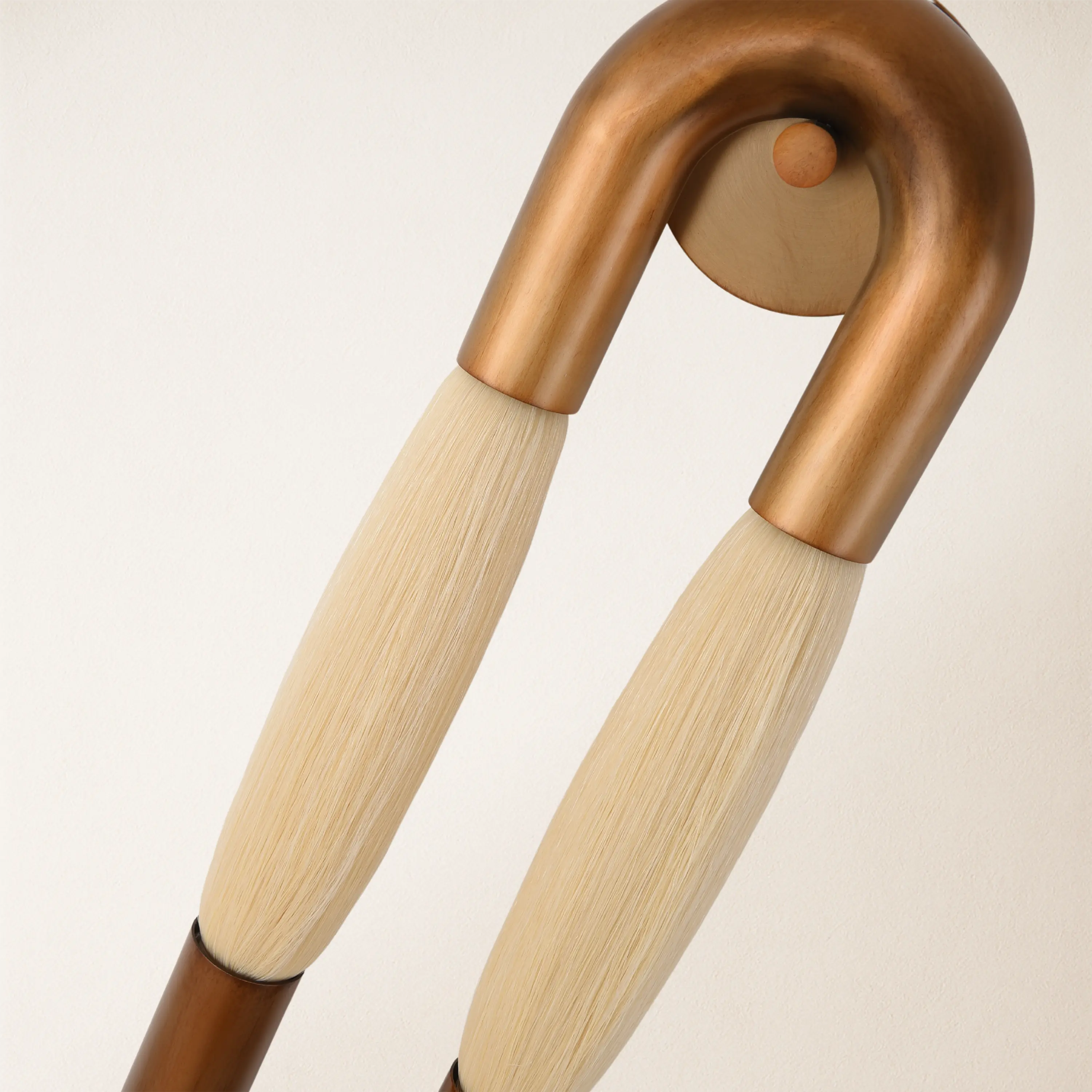 Horsehair Solid Brass Wall Sconce 30''H#Color_Off-White