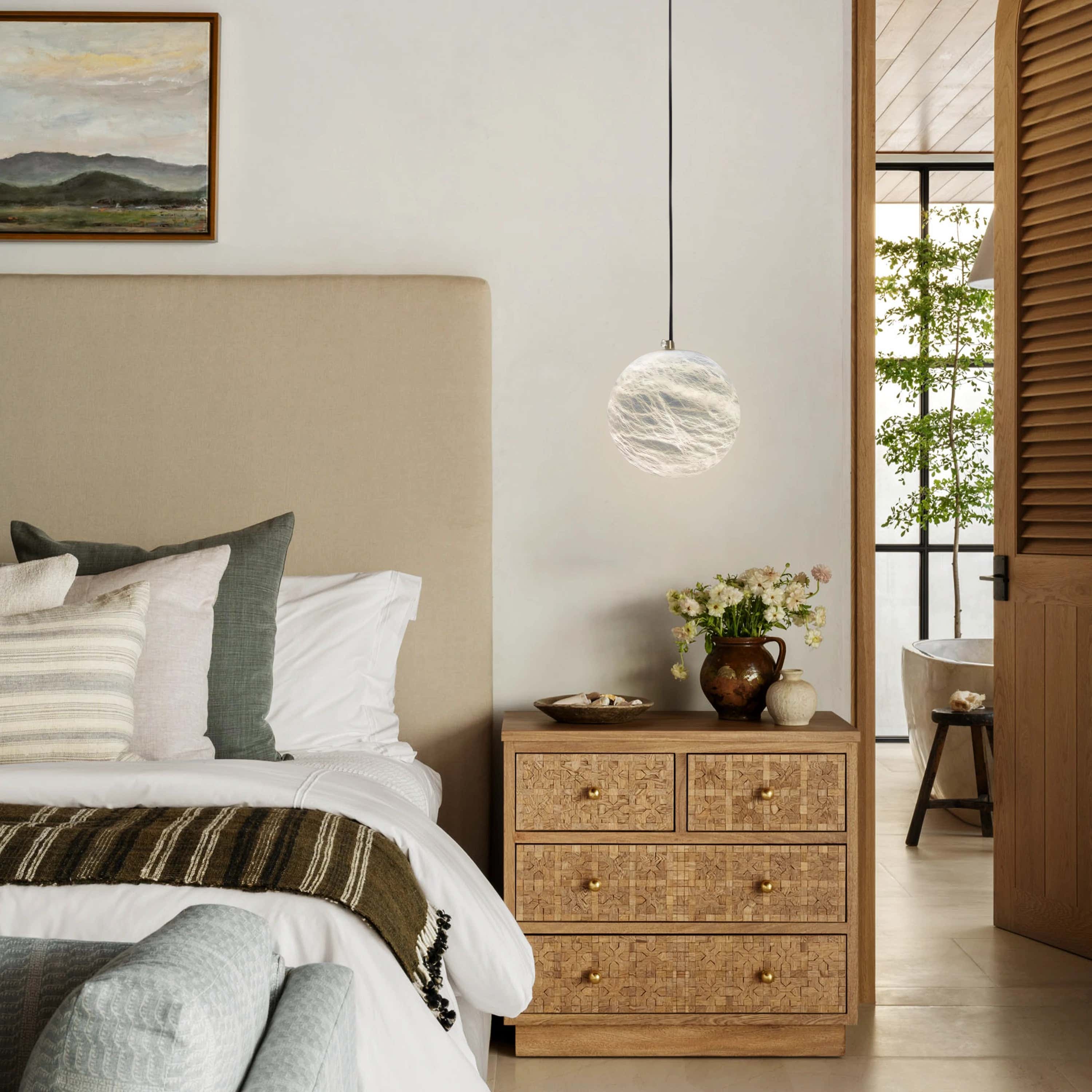 Nami Alabaster Global Ball Pendelleuchte 5"D