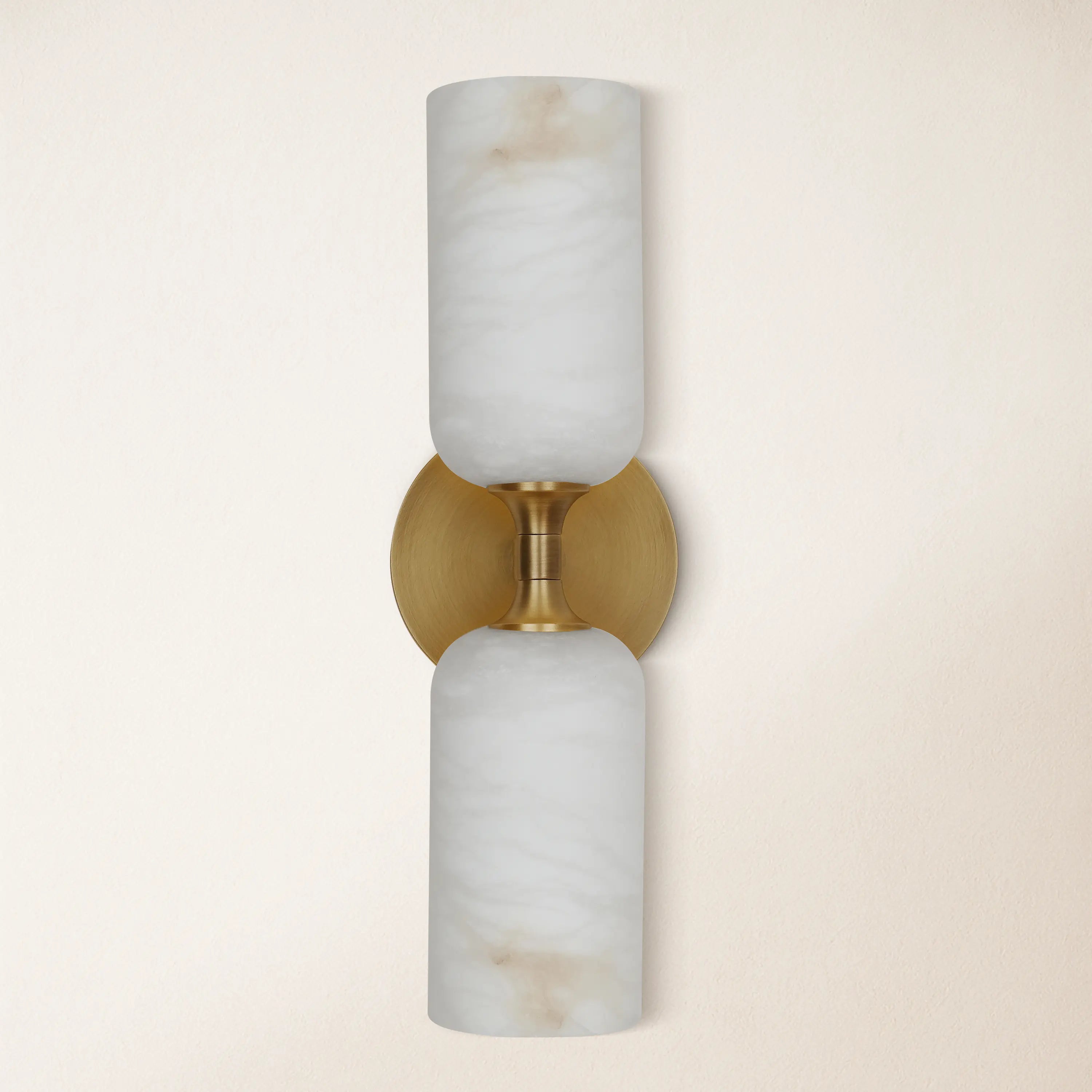 Axis Alabaster Wall Sconce 14"H#Finish_Gold