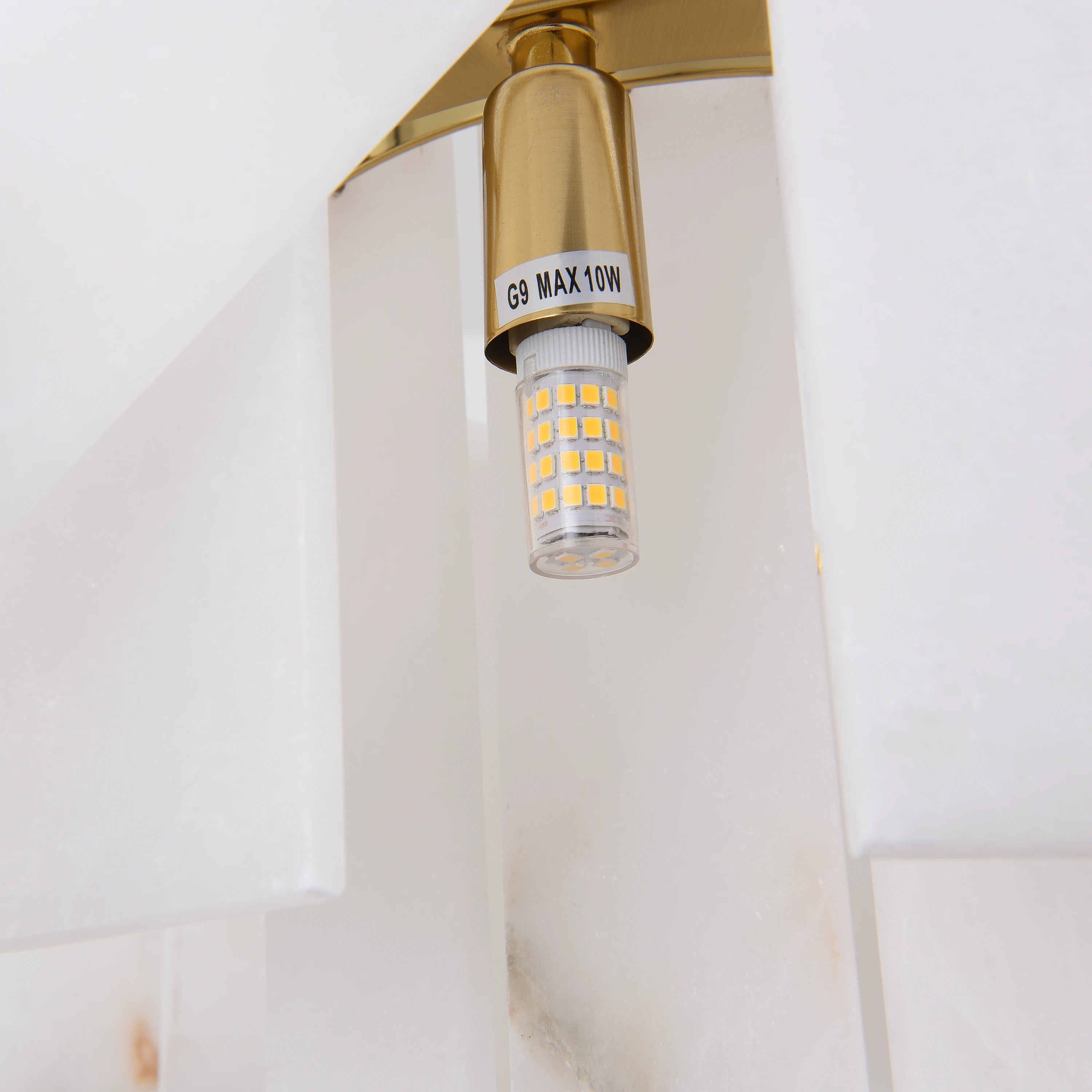 Ovaler Kronleuchter Sawyer Alabaster, 40 Zoll