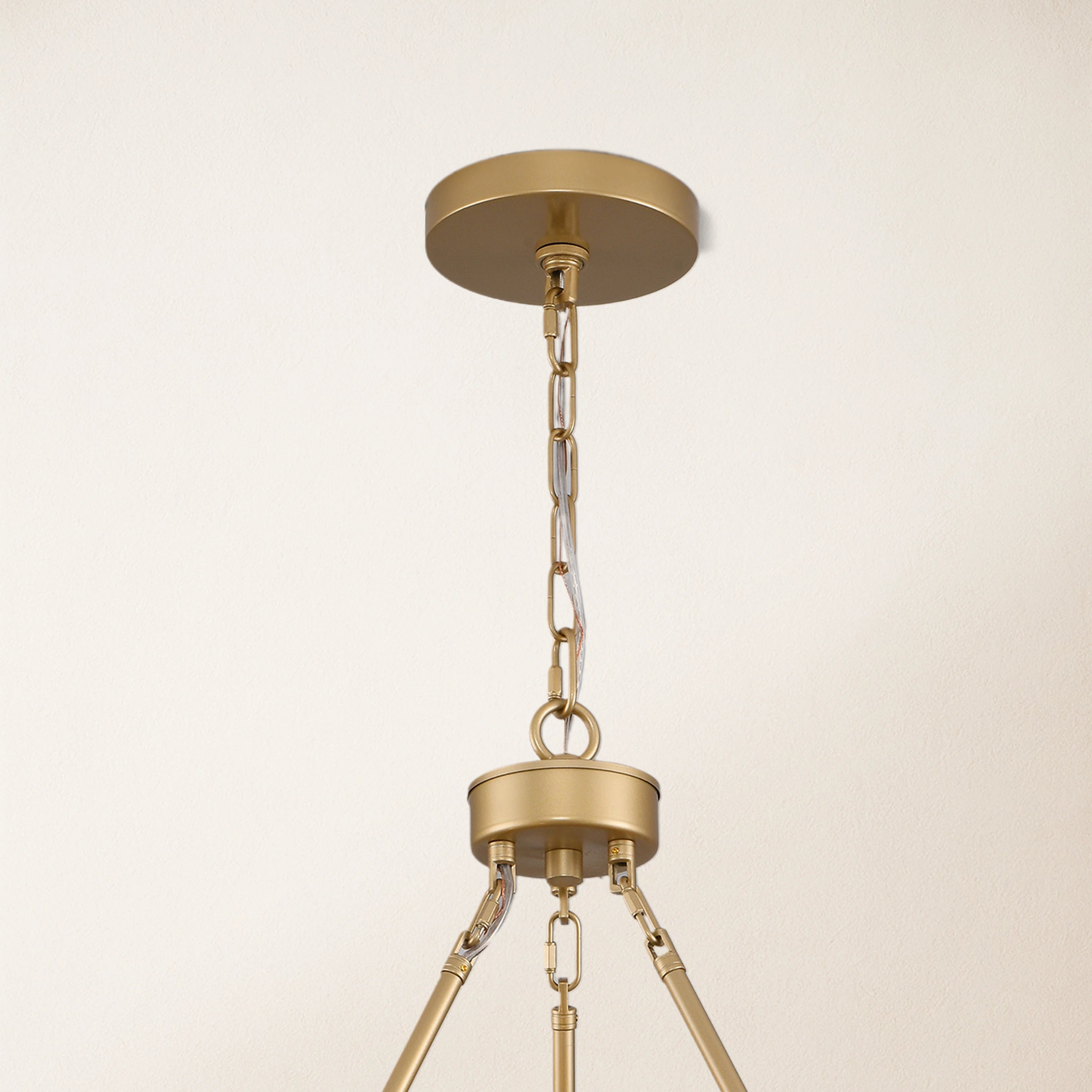 Vellum Round Chandelier 24"D#Finish_Gold